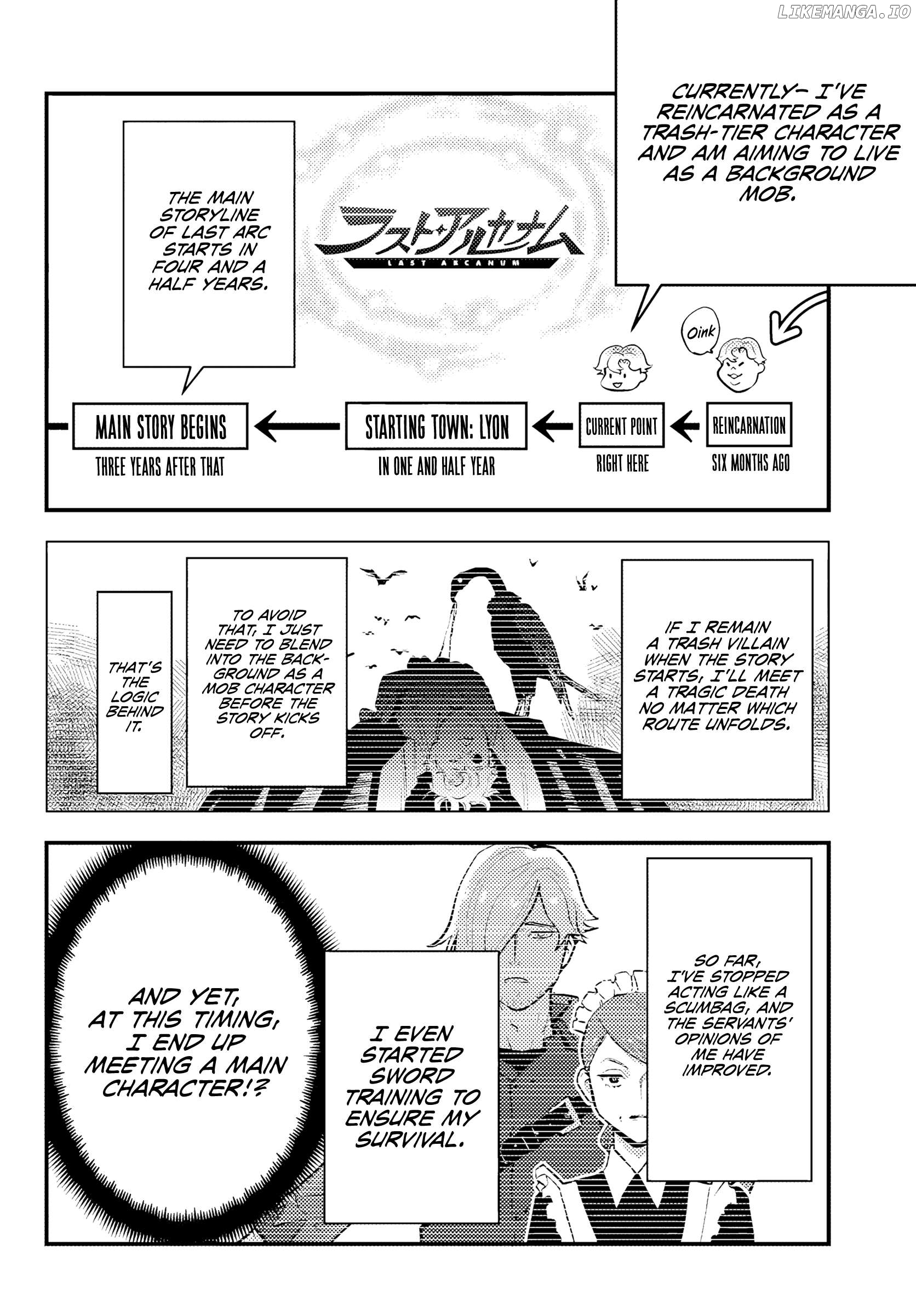 Kuzuless Oblige 18-kin ge sekai no kuzu akuyaku ni tensei shite shimatta ore wa, gensaku chishiki no chikara de dōshite mo mobu jinsei o tsukamitoritai. Chapter 5.1 - page 6