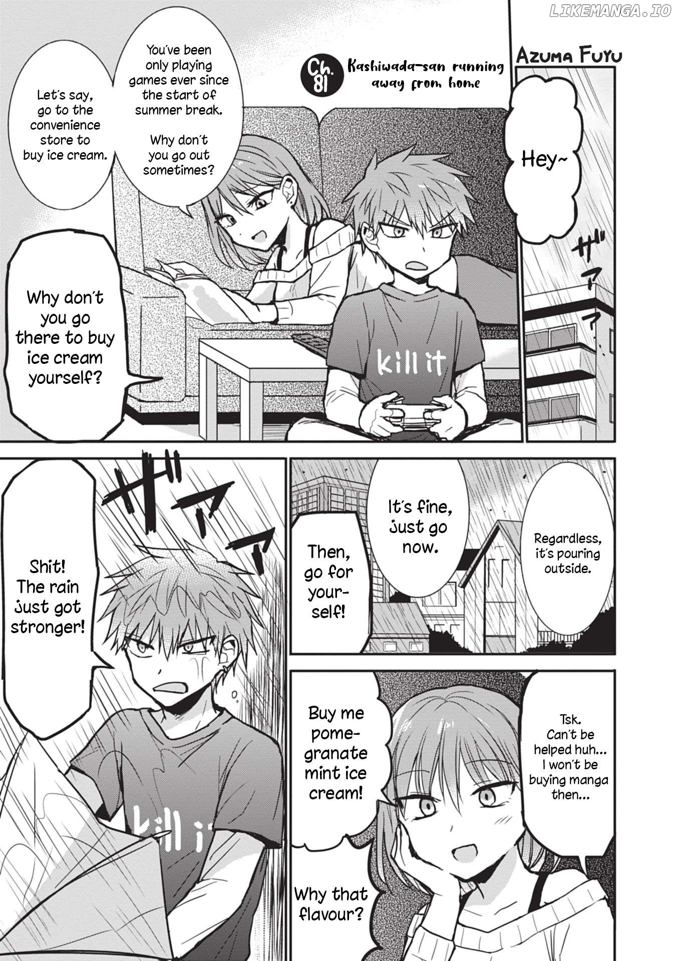 Expressionless Kashiwada-San And Emotional Oota-Kun Chapter 81 - page 1