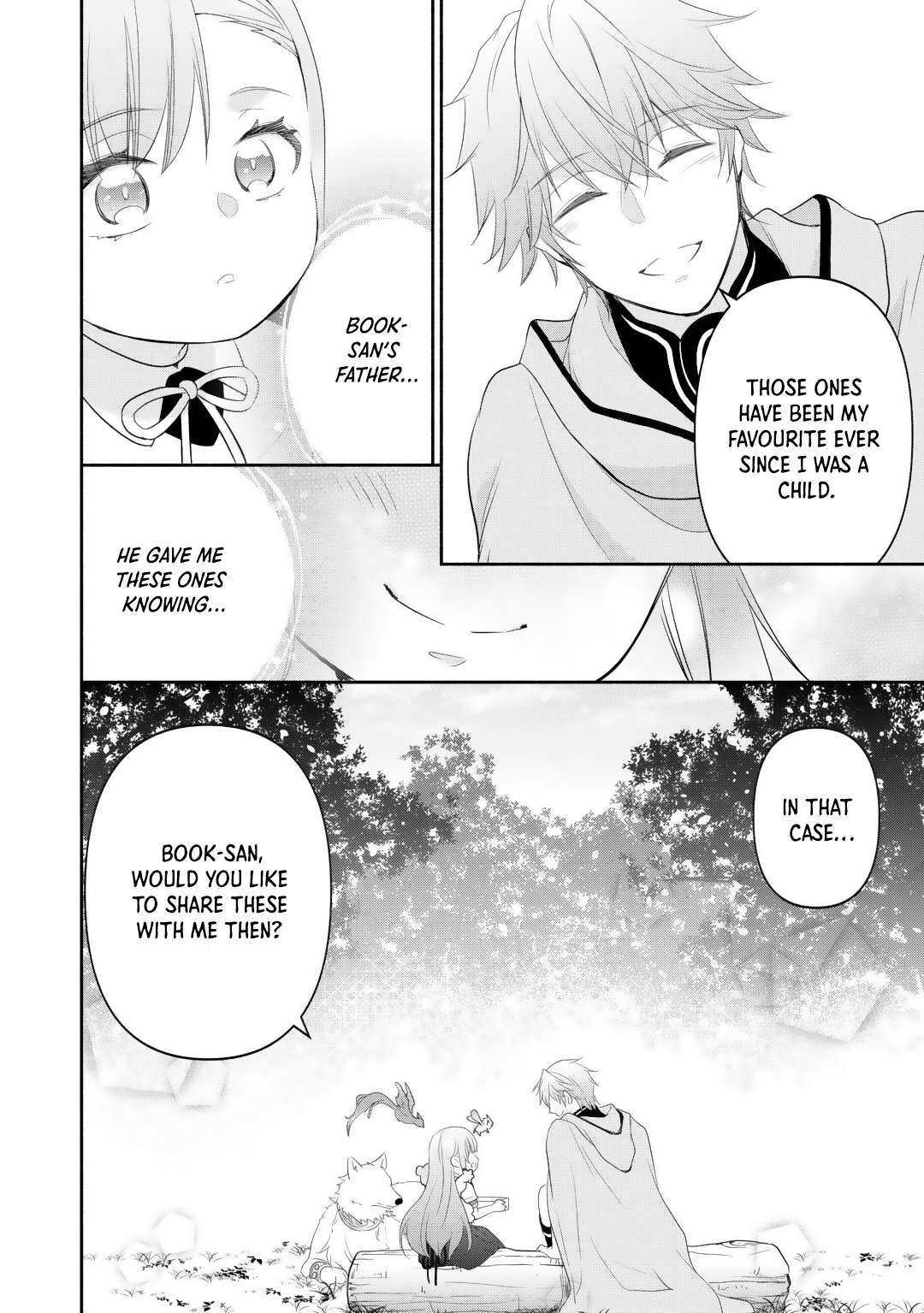 Tensei Youjo. Kamikemono to Ouji to, Saikyou no Ojisan Youhei-dan no Naka de Ikiru. Chapter 13 - page 28