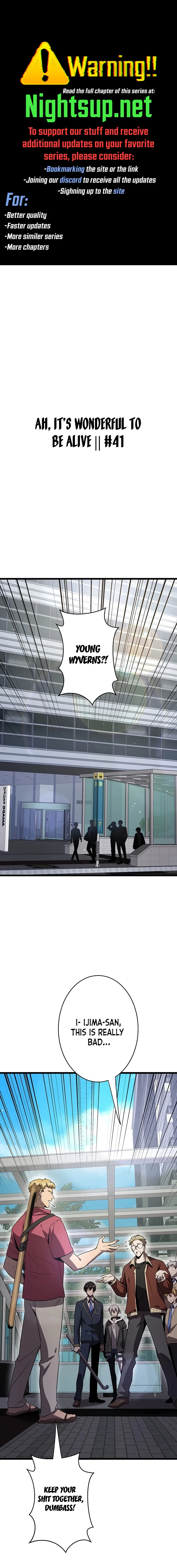 Ah, It’s Wonderful To Be Alive Chapter 41 - page 1