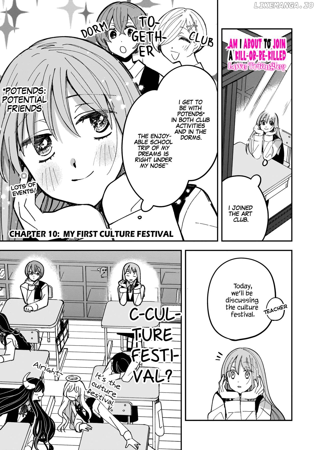 Koroshi Korosare Sankaku Kankei ni Watashi ga Ima kara Hairun desu ka? Chapter 10 - page 1