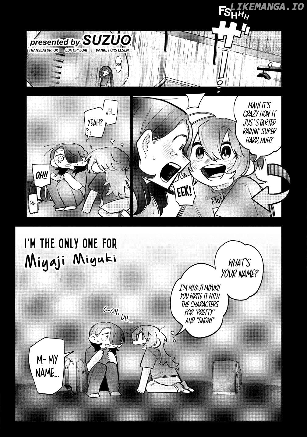 I'm the Only One for Miyaji Miyuki Chapter 8 - page 1
