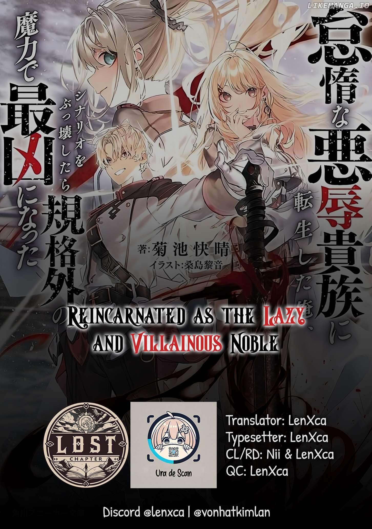 Reincarnated as the lazy and villainous noble, I broke the scenario and became the most formidable with extraordinary magic Chapter 6 - page 1