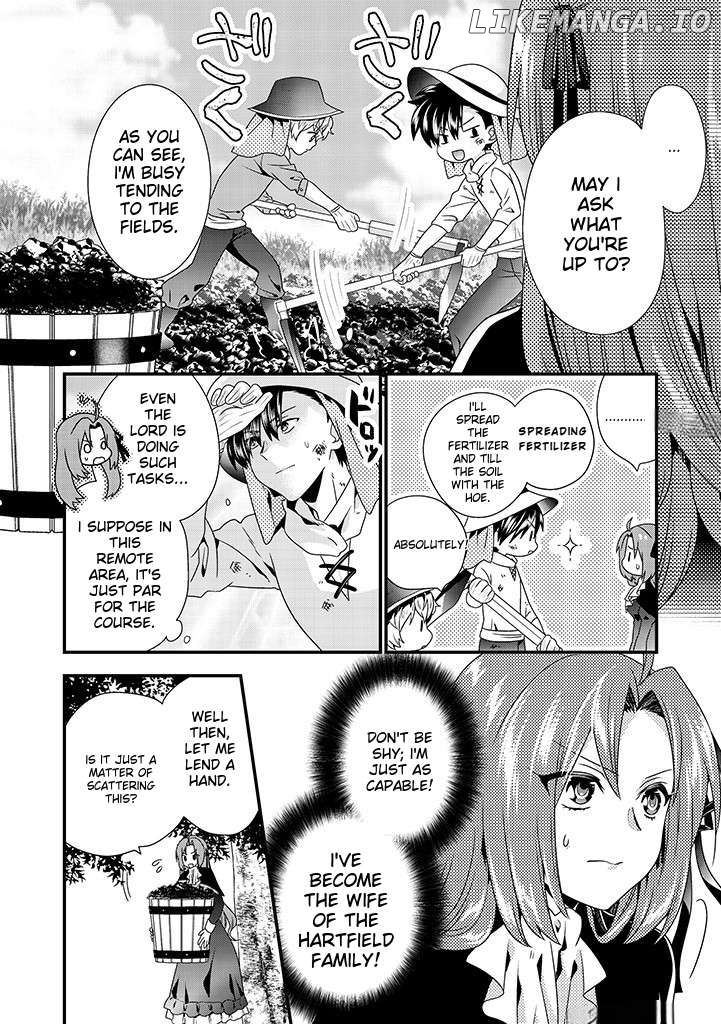 Tsuihousareta Akuyaku Reijou to Tenshou Danshaku no Surou de Fushigi na Kekkon Seikatsu Chapter 4.2 - page 3