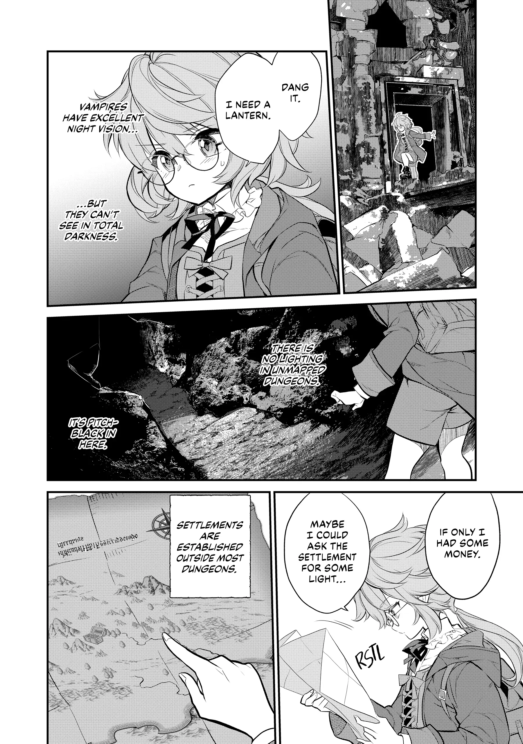 Kaketa Tsuki no Mercedes ~Kyuuketsuki no Kizoku ni Tensei Shitakedo Suterare Sounanode Dungeon wo Seihasuru~ @COMIC Chapter 4 - page 2