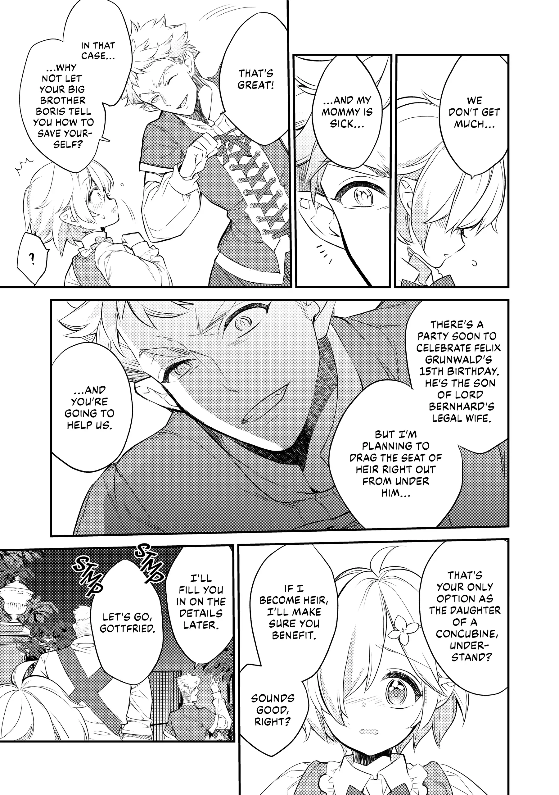 Kaketa Tsuki no Mercedes ~Kyuuketsuki no Kizoku ni Tensei Shitakedo Suterare Sounanode Dungeon wo Seihasuru~ @COMIC Chapter 4.5 - page 5