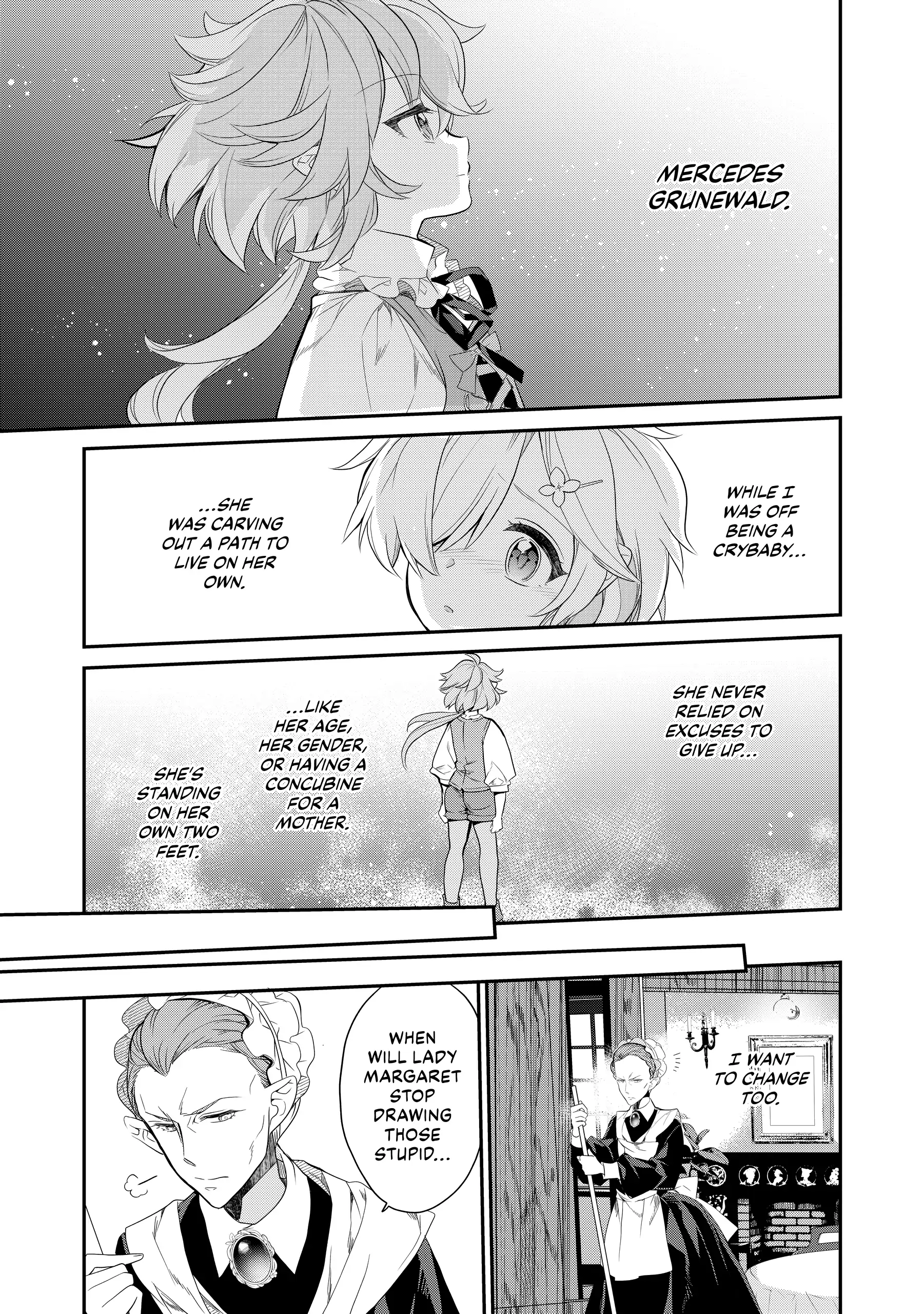 Kaketa Tsuki no Mercedes ~Kyuuketsuki no Kizoku ni Tensei Shitakedo Suterare Sounanode Dungeon wo Seihasuru~ @COMIC Chapter 4.5 - page 9