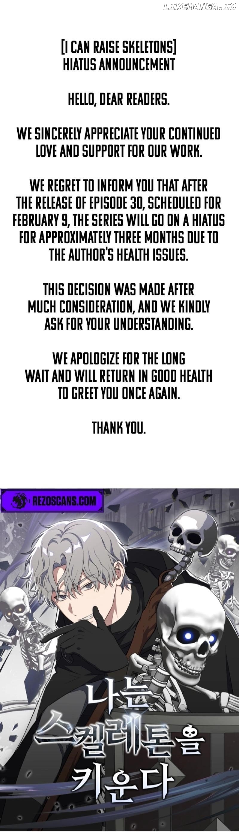 I Can Raise Skeletons Chapter 30.5 - page 1