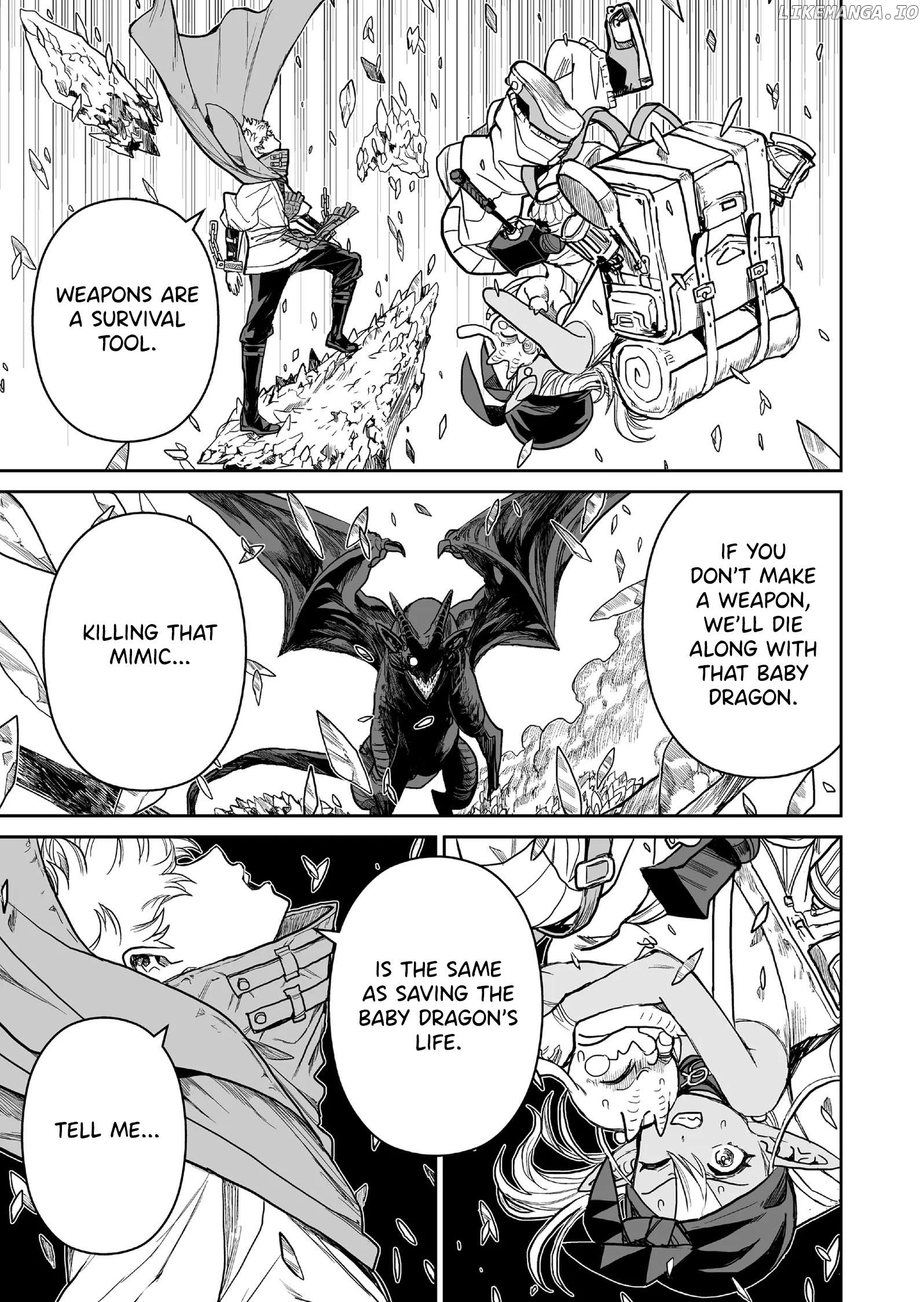 Abandoned: The Hero Who's So Strong He Breaks Every Weapon and The Elf Blacksmith Chapter 5 - page 7