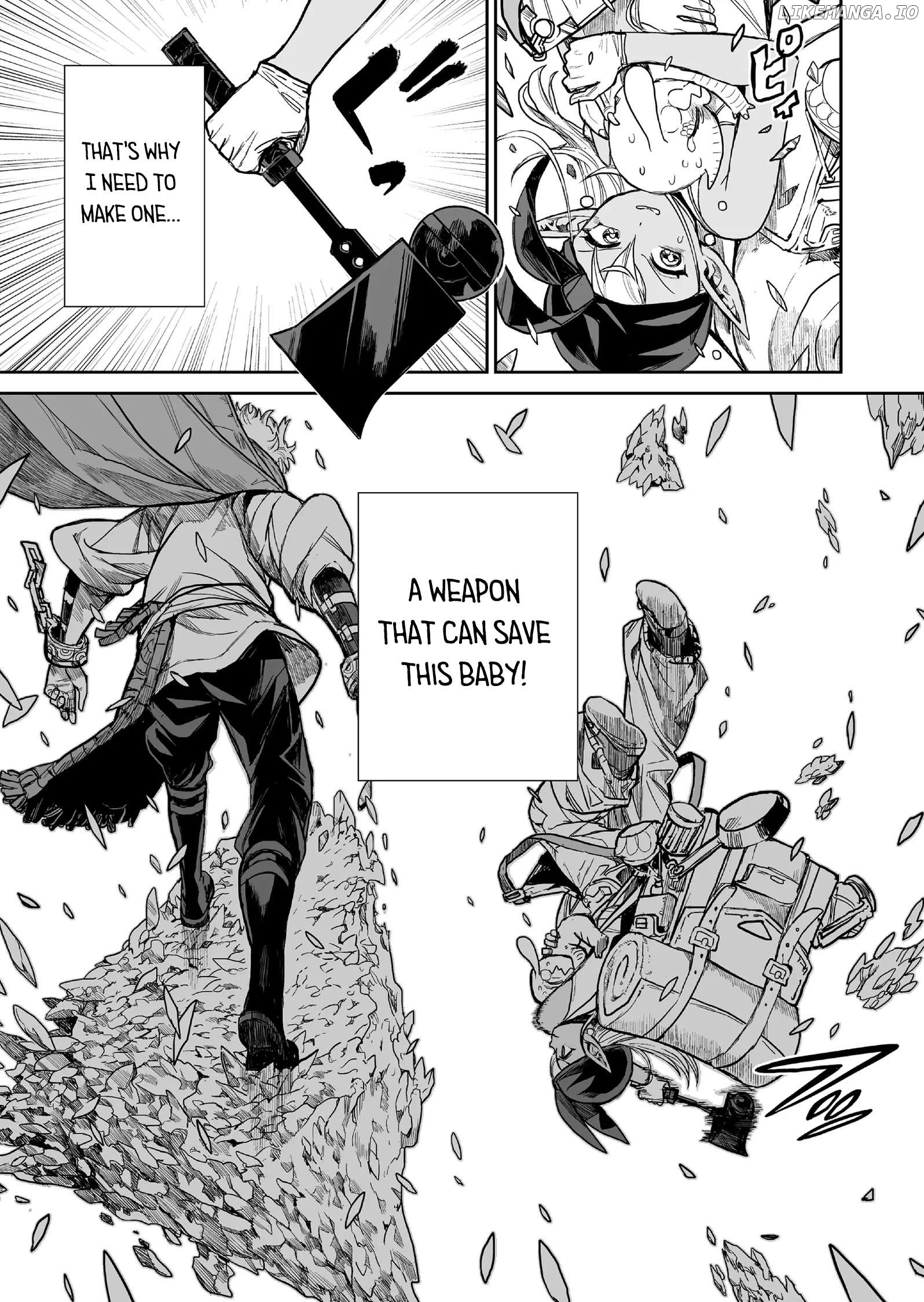 Abandoned: The Hero Who's So Strong He Breaks Every Weapon and The Elf Blacksmith Chapter 5 - page 9