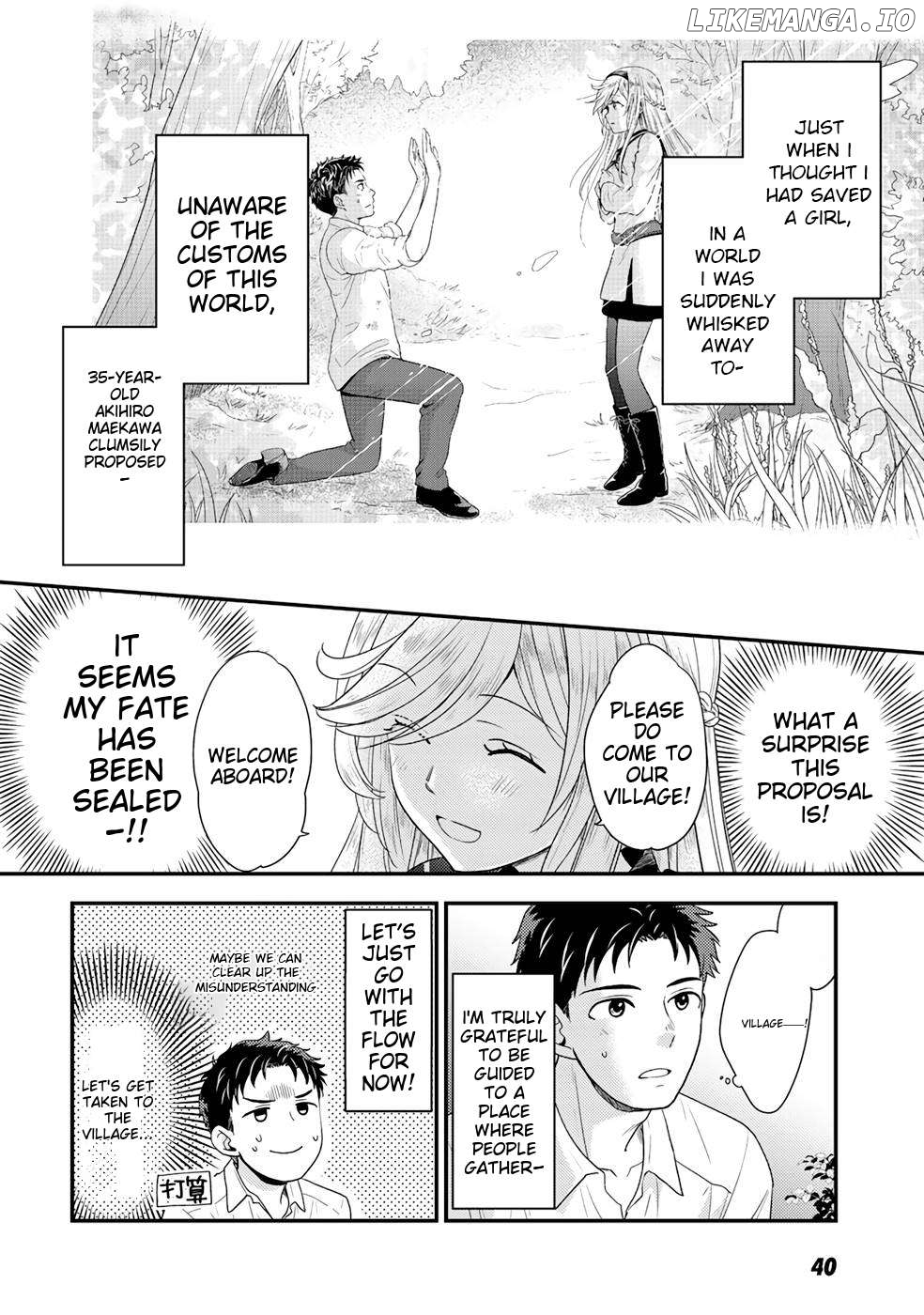 Isekai ni Kita Mitai Dakedo Dousureba Yoi no Darou: Shachiku SE no My Pace Boukenki Chapter 2 - page 3