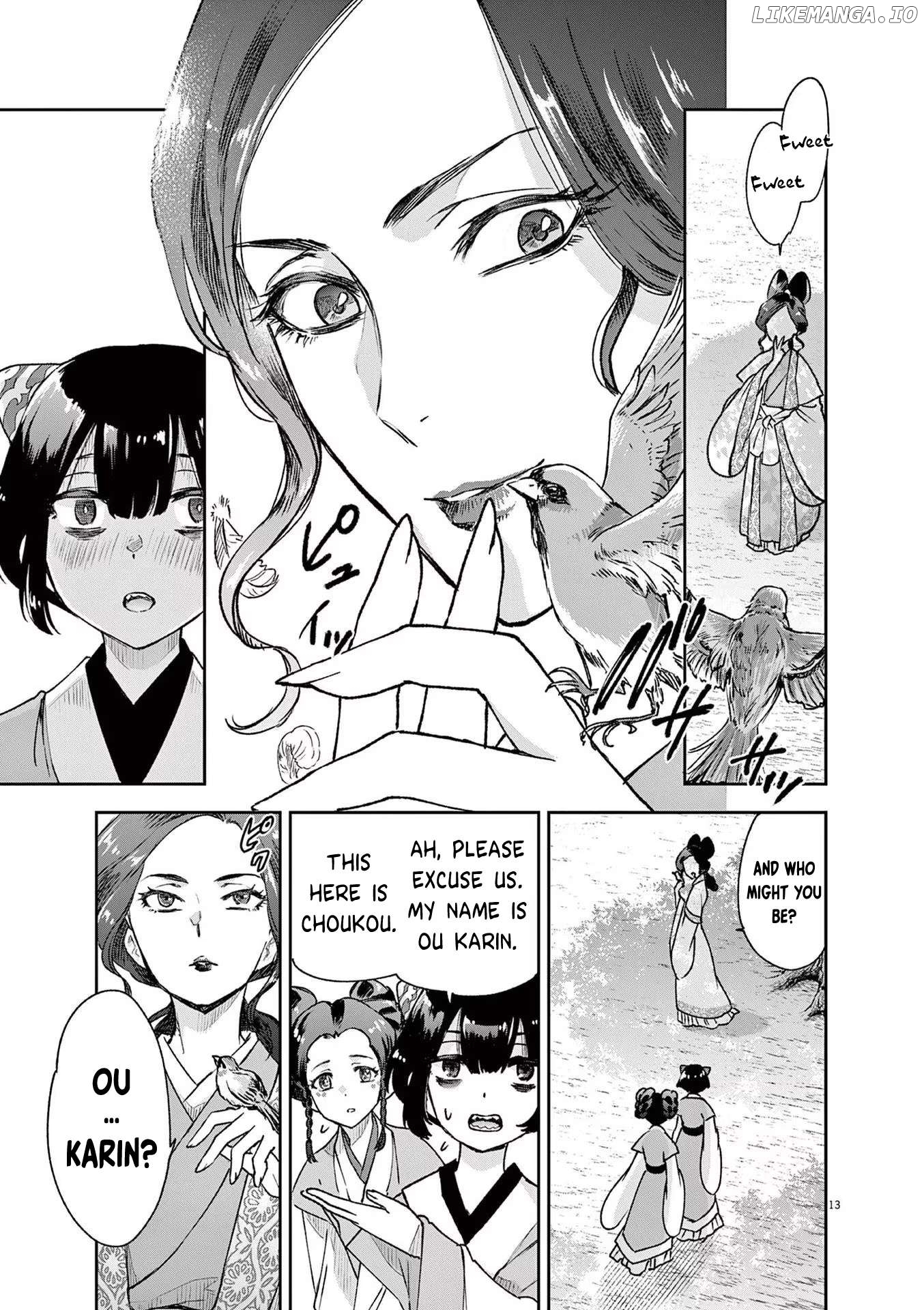 Ansatsu Koukyuu ~Ansatsu Nyokan Karin wa Yuttari Ikitai~ Chapter 2 - page 13