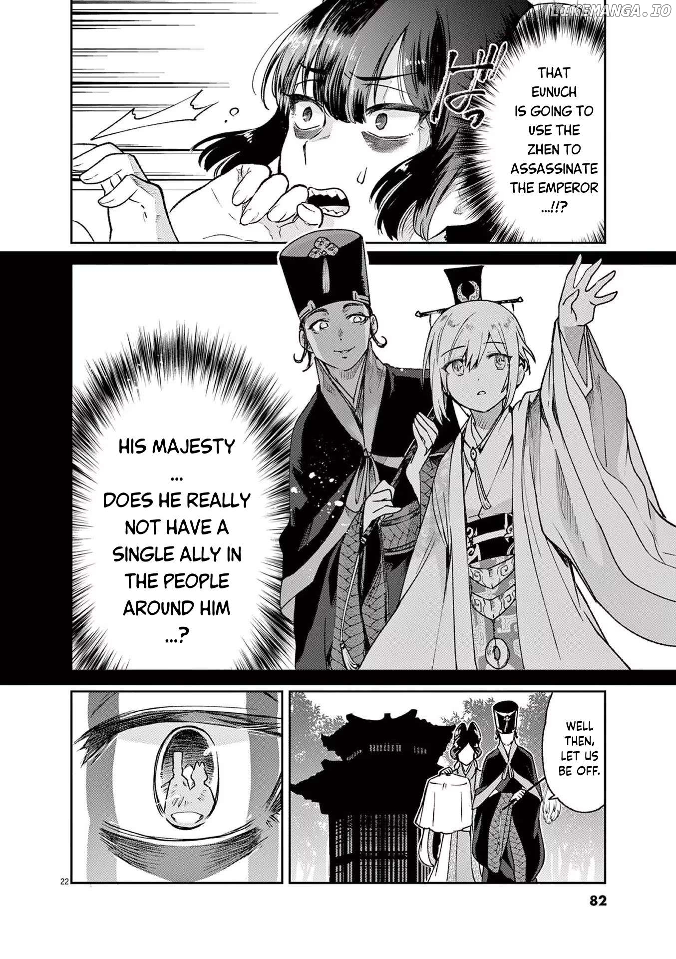 Ansatsu Koukyuu ~Ansatsu Nyokan Karin wa Yuttari Ikitai~ Chapter 2 - page 22