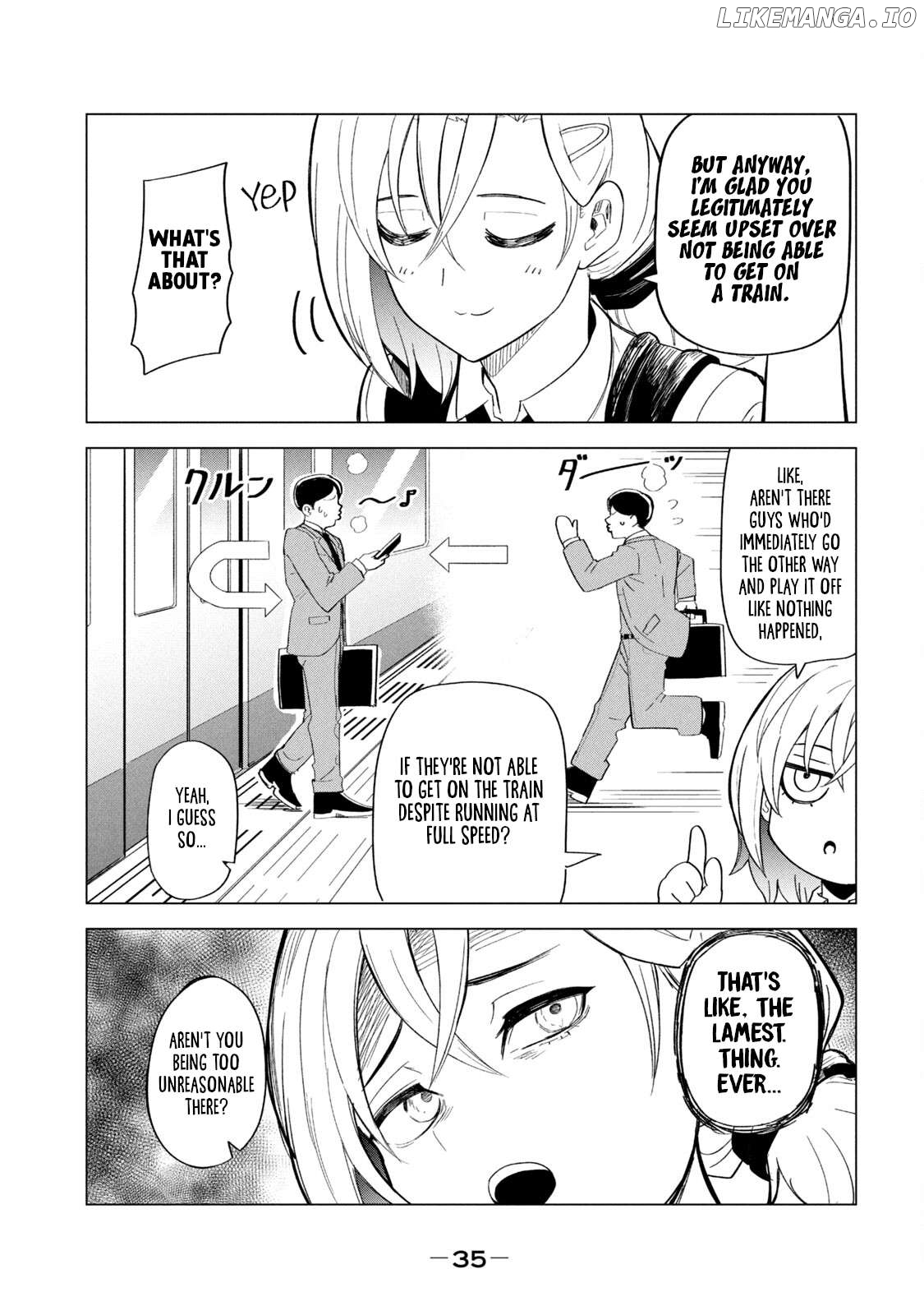 Asa no Tsuukin Densha de, Yatara to Hanashikakete Kuru Joshikousei. Chapter 2 - page 13
