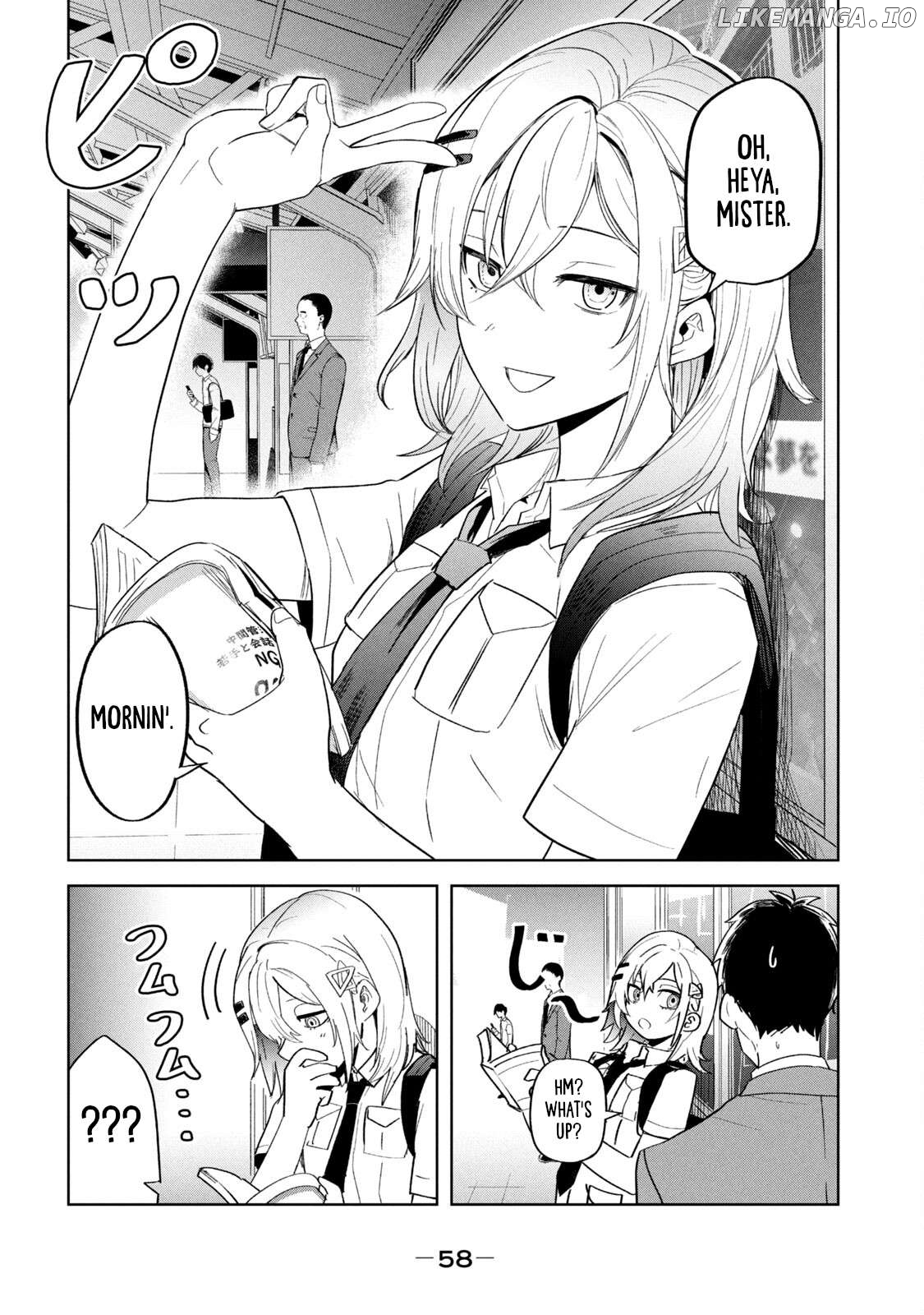 Asa no Tsuukin Densha de, Yatara to Hanashikakete Kuru Joshikousei. Chapter 4 - page 2