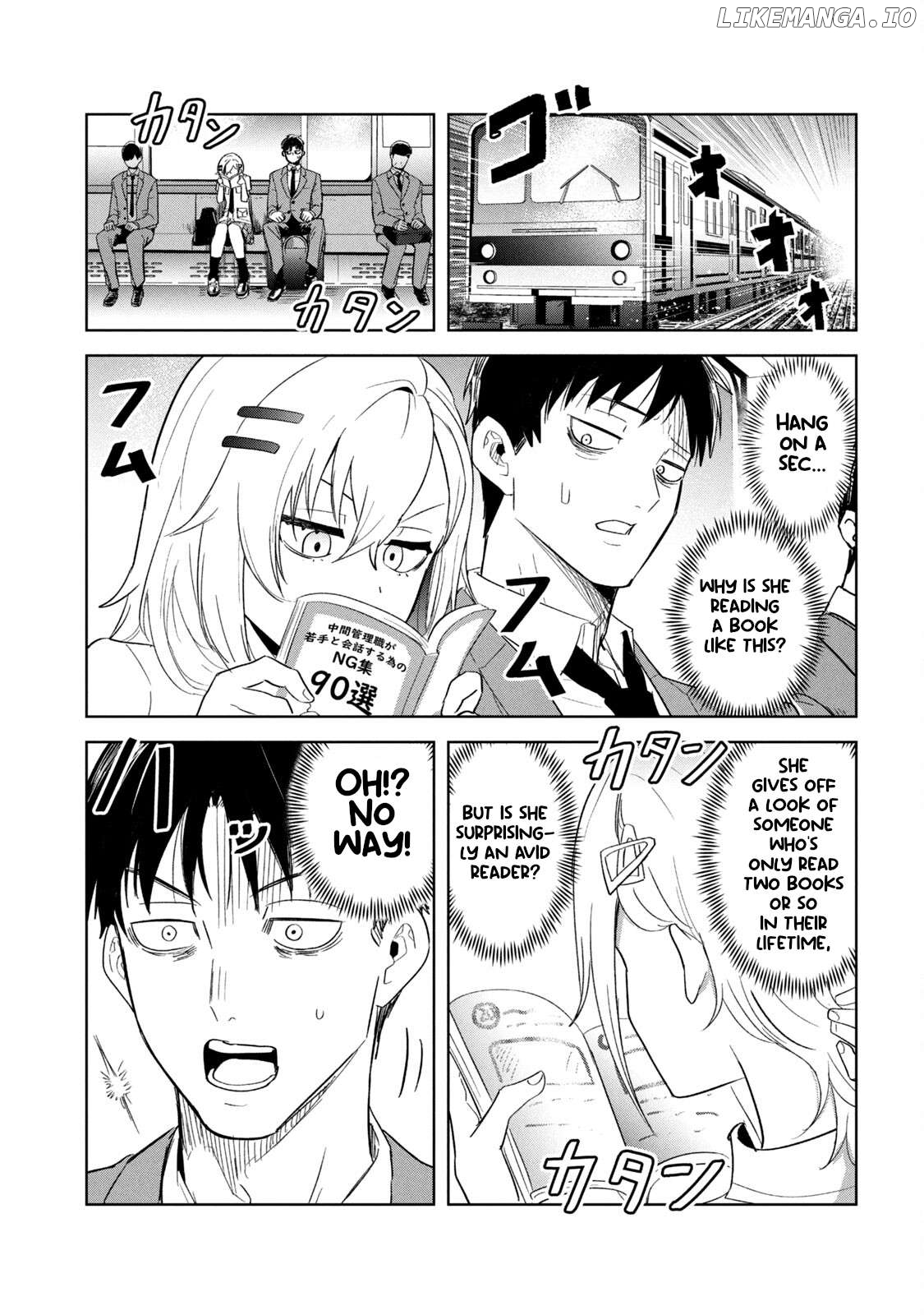 Asa no Tsuukin Densha de, Yatara to Hanashikakete Kuru Joshikousei. Chapter 4 - page 5