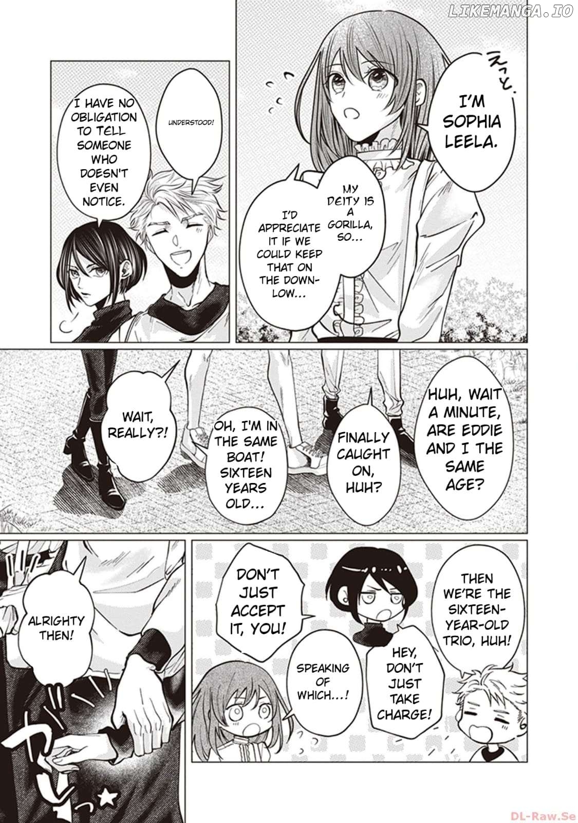 The young lady, who was blessed by the Gorilla God, is adored in the Royal Knight Order. Chapter 3 - page 21