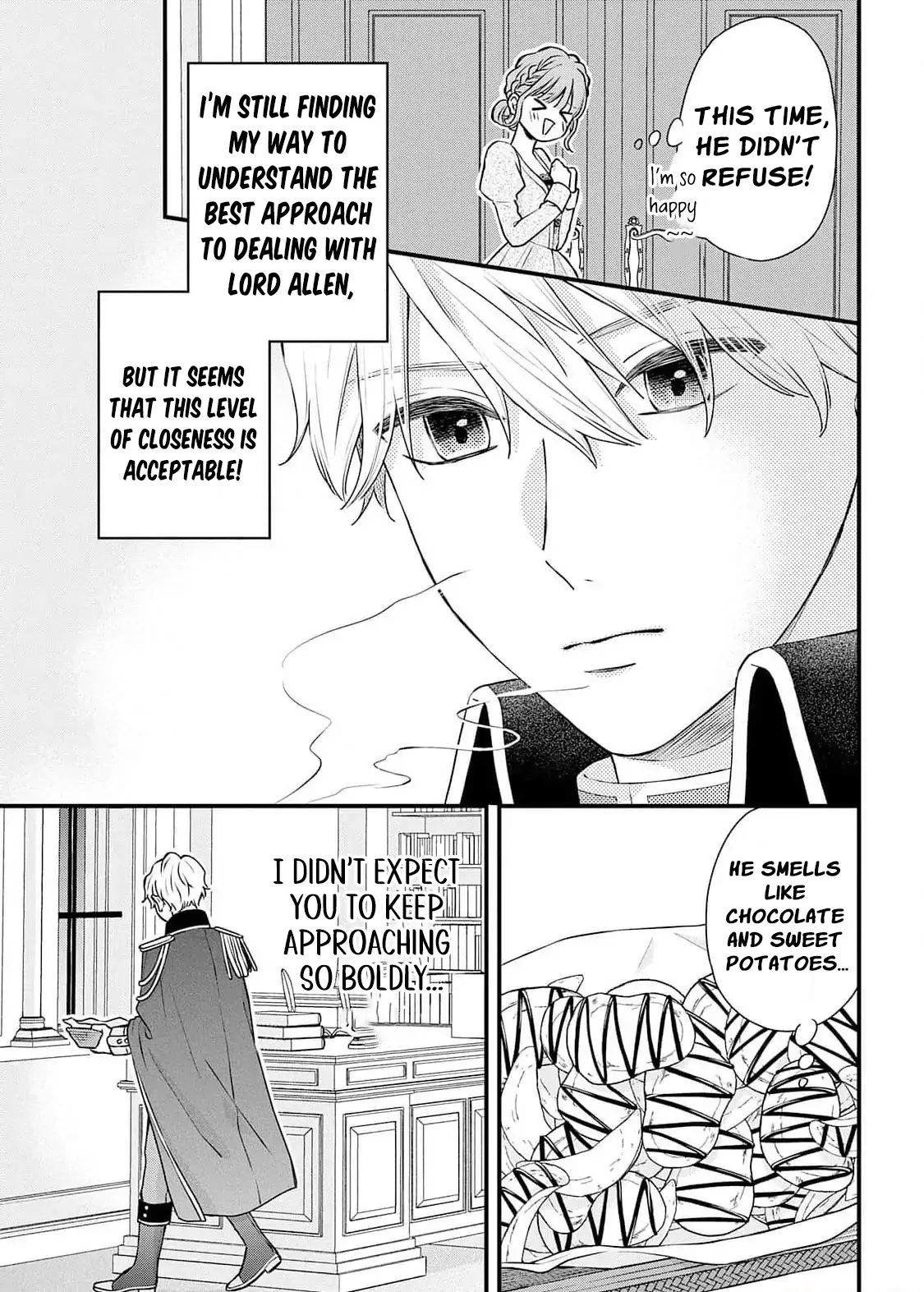 "Kuji" kara Hajimaru Konyaku Seikatsu ~Gensei naru Chuusen no Kekka, Warawanai Jiki Koushaku-sama no Konyakusha ni Tousen shimashita~ Chapter 3 - page 27
