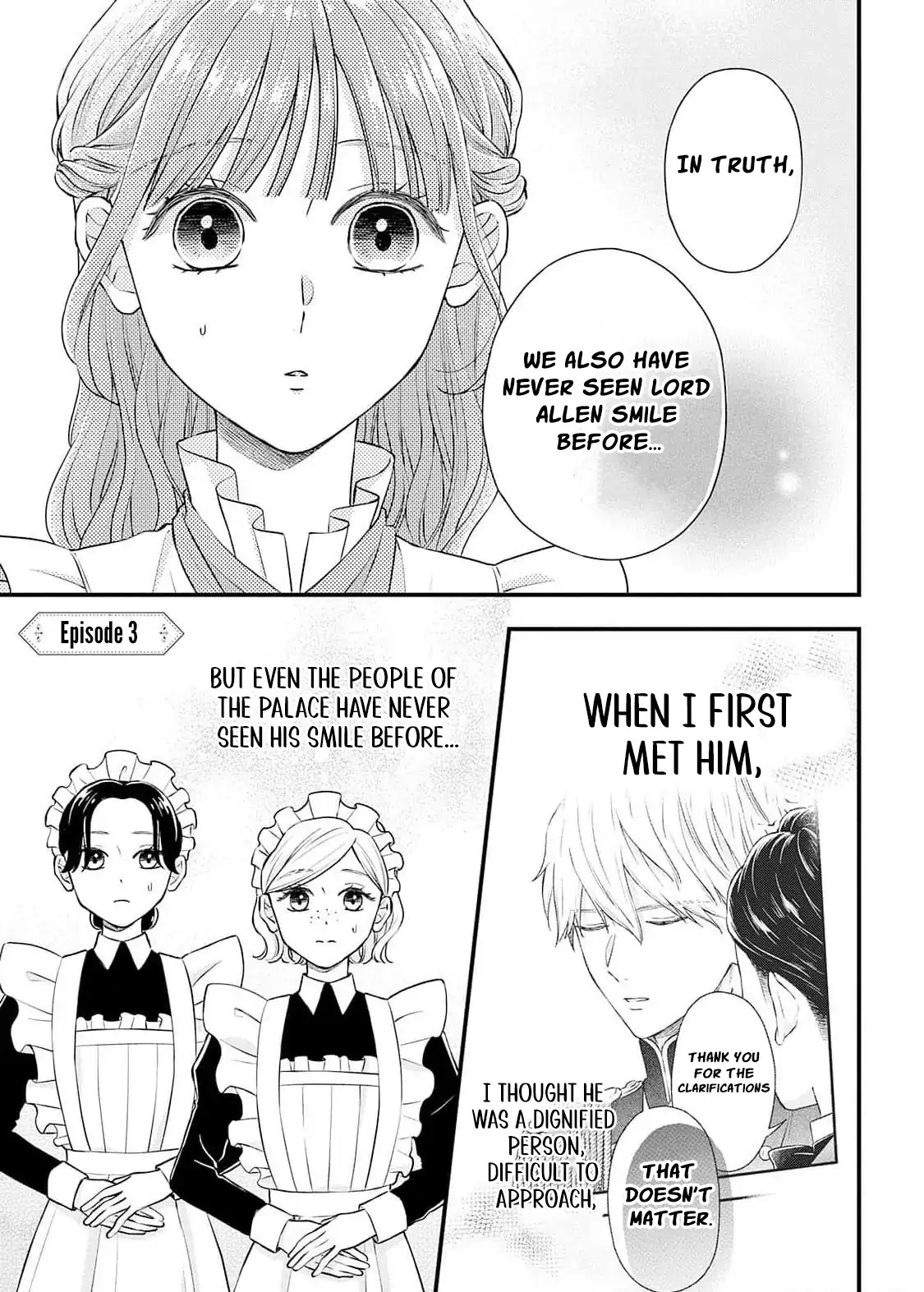 "Kuji" kara Hajimaru Konyaku Seikatsu ~Gensei naru Chuusen no Kekka, Warawanai Jiki Koushaku-sama no Konyakusha ni Tousen shimashita~ Chapter 3 - page 3