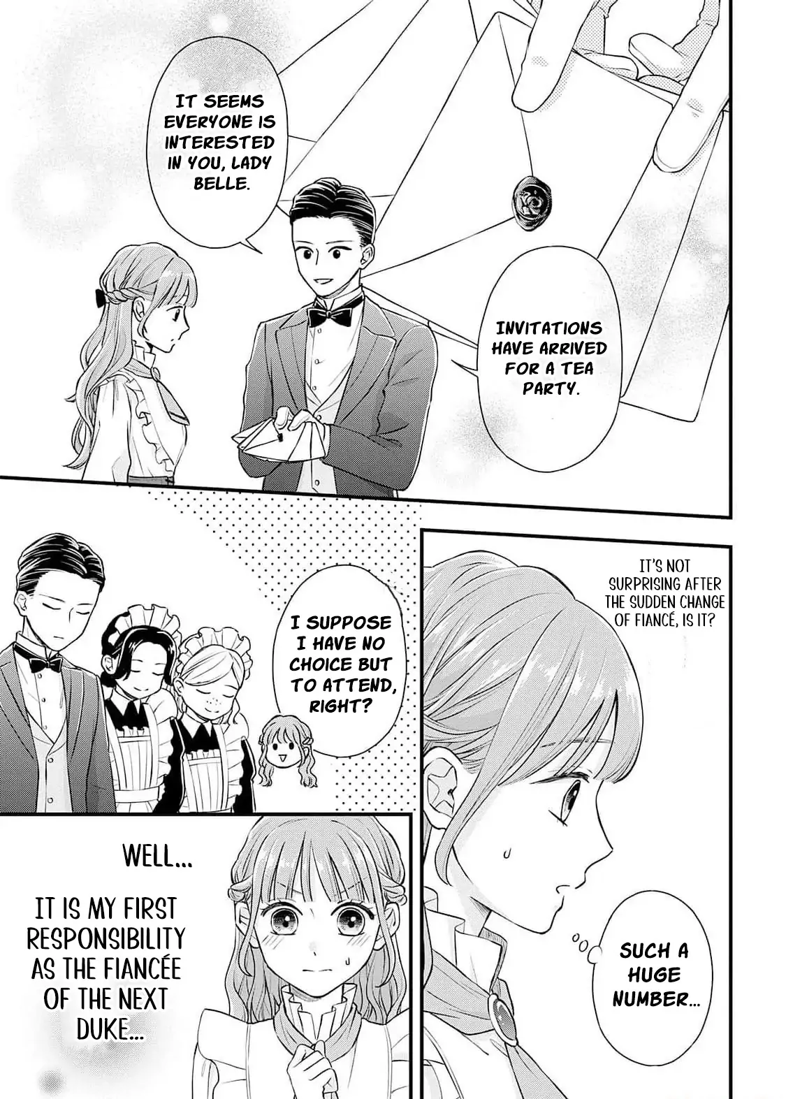 "Kuji" kara Hajimaru Konyaku Seikatsu ~Gensei naru Chuusen no Kekka, Warawanai Jiki Koushaku-sama no Konyakusha ni Tousen shimashita~ Chapter 3 - page 5