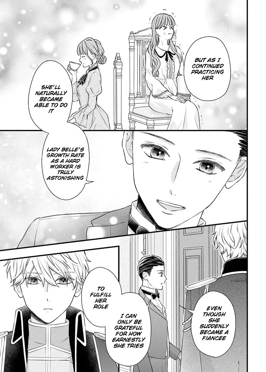 "Kuji" kara Hajimaru Konyaku Seikatsu ~Gensei naru Chuusen no Kekka, Warawanai Jiki Koushaku-sama no Konyakusha ni Tousen shimashita~ Chapter 4 - page 9