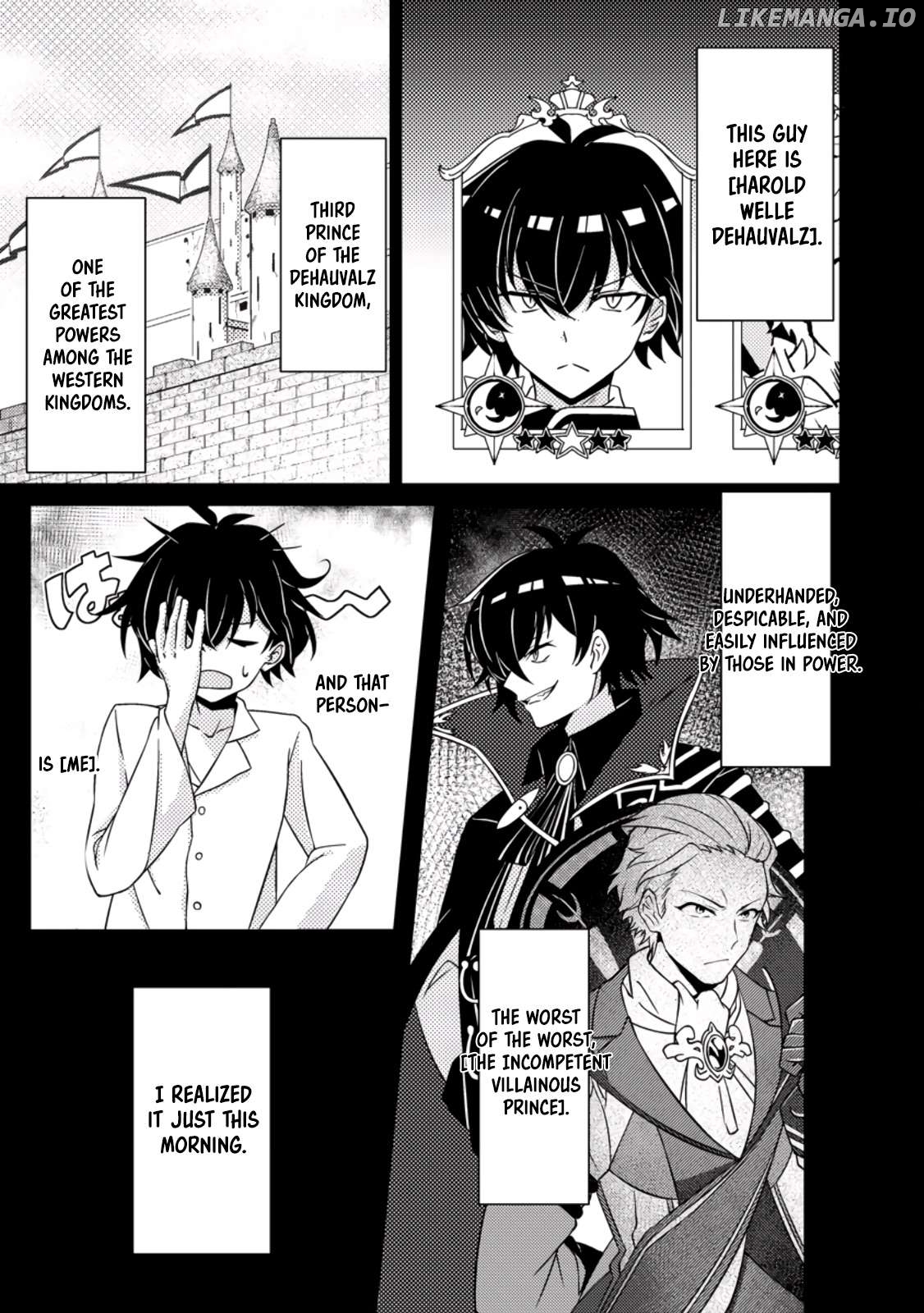 The Incompetent Villainous Prince Wants to Survive ~I was Reincarnated Into a Romance RPG as a Mob Villain, But I will Ignore the Original Work and Aim to Become the Strongest~ Chapter 1 - page 4