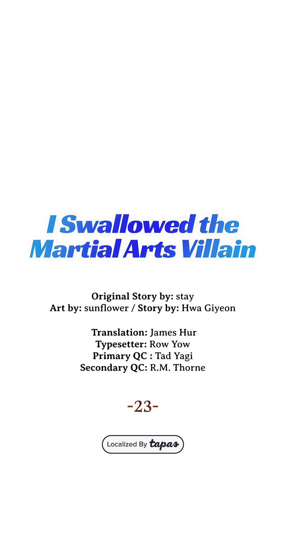 I Swallowed the Martial Arts Villain [Official] Chapter 23 - page 1