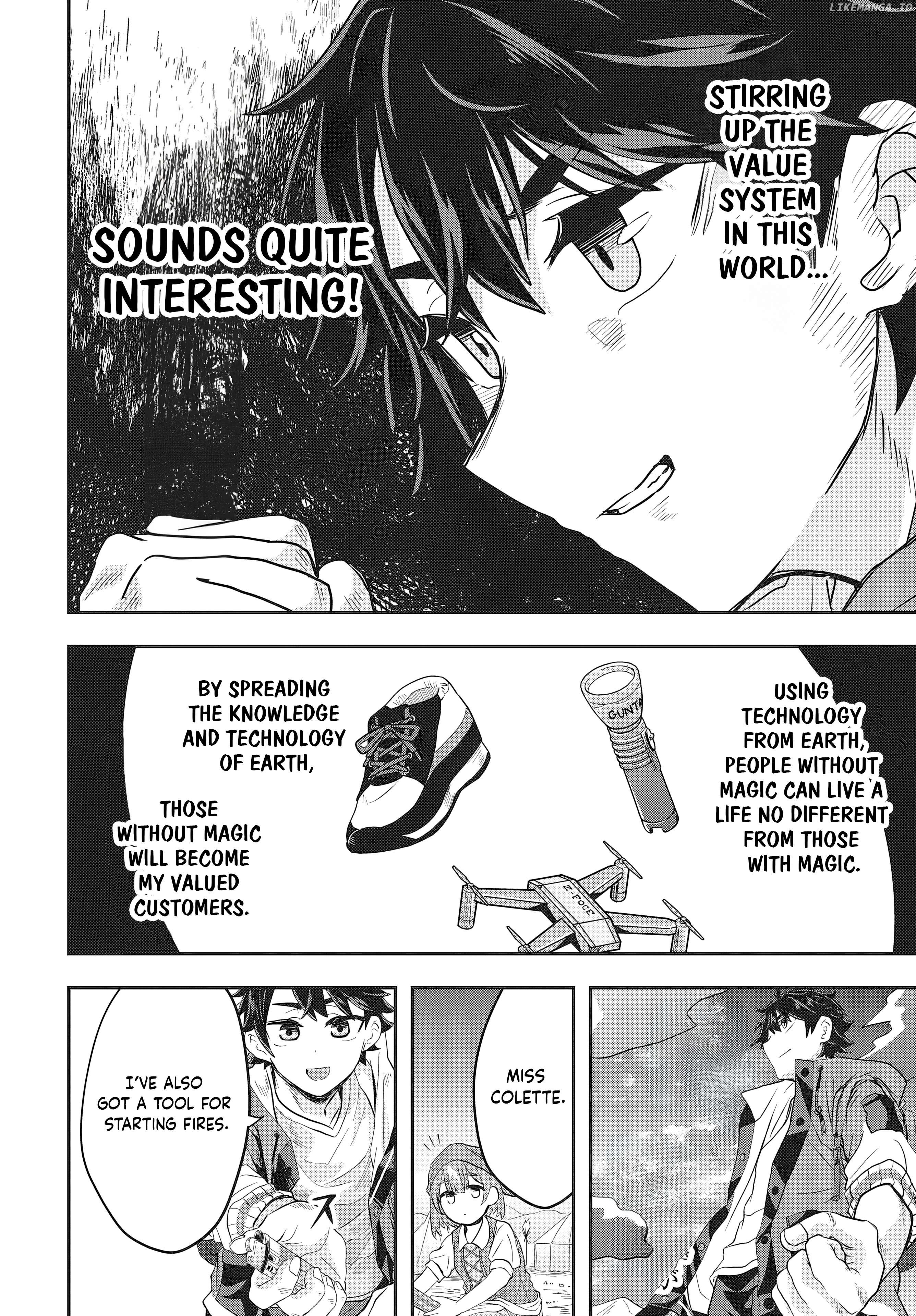 Muteki Shounin no Isekai Nariagari Monogatari ~Gendai no Seihin o Jizai ni Toriyoseru Sukiru ga Aru Node Isekai de wa Rakushoudesu~ Chapter 2 - page 8