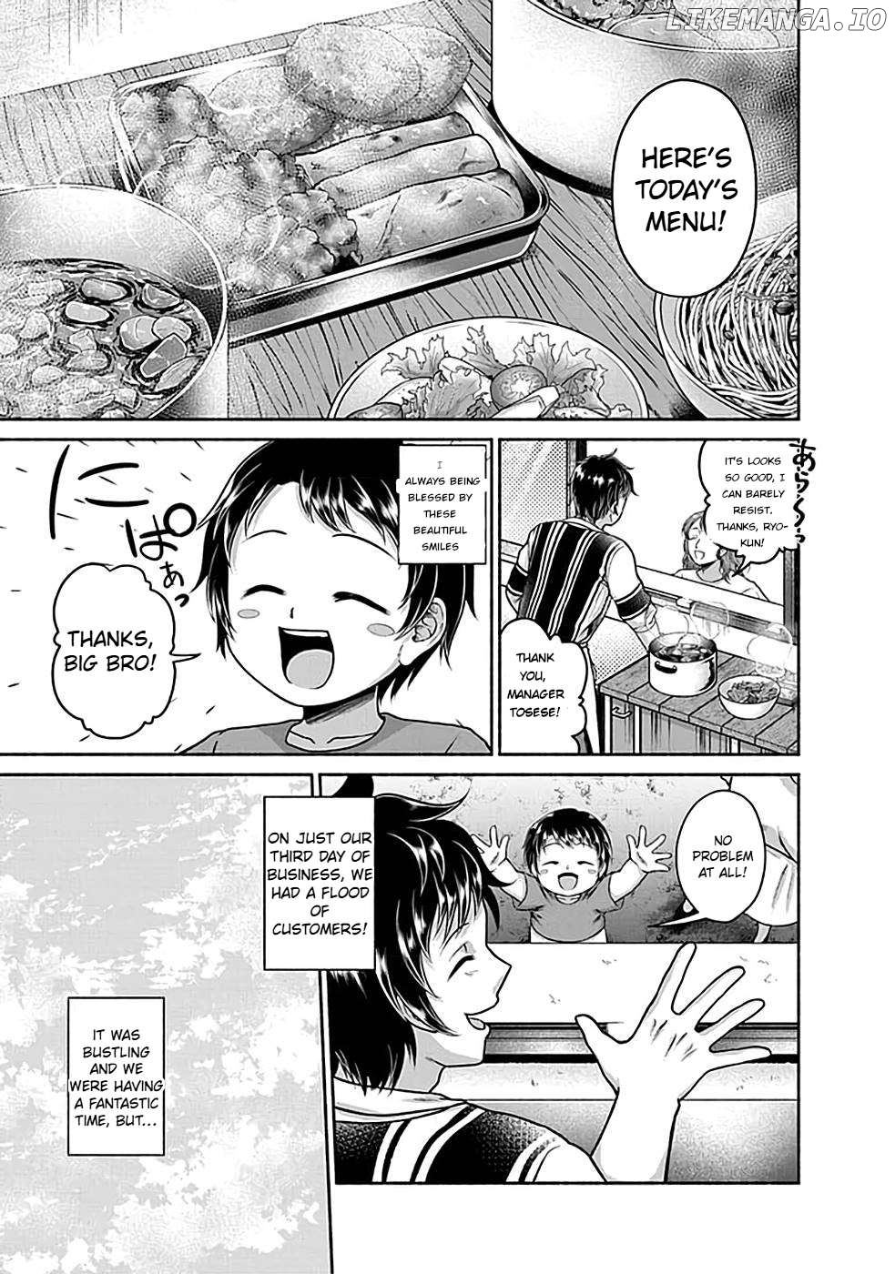 Kitchen Car "Deli-joy" - Shasou Kara Isekai e Umaimono Mitsuyu Hanbaichuu! Chapter 1.1 - page 13