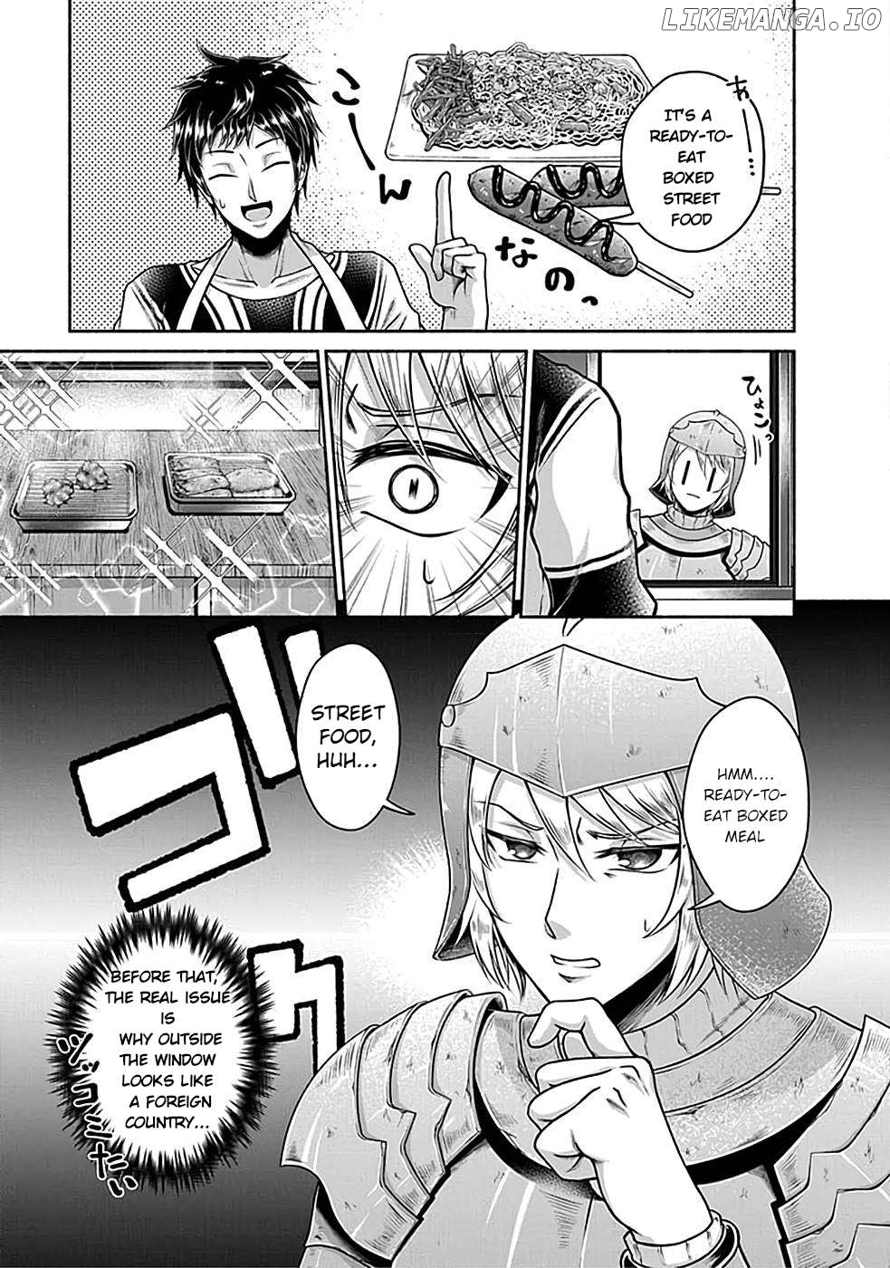 Kitchen Car "Deli-joy" - Shasou Kara Isekai e Umaimono Mitsuyu Hanbaichuu! Chapter 1.1 - page 17