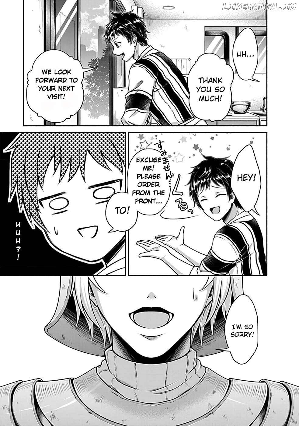 Kitchen Car "Deli-joy" - Shasou Kara Isekai e Umaimono Mitsuyu Hanbaichuu! Chapter 1.1 - page 3
