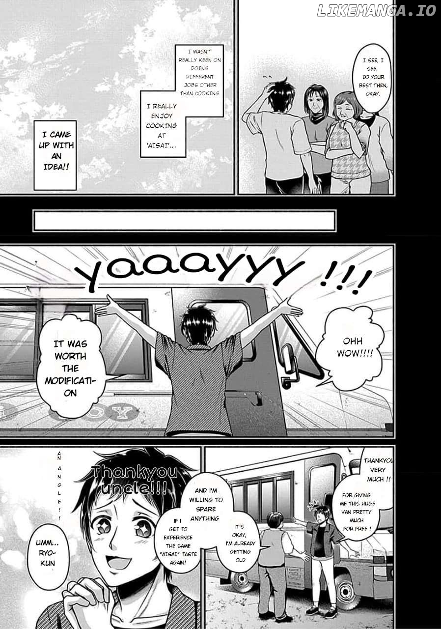 Kitchen Car "Deli-joy" - Shasou Kara Isekai e Umaimono Mitsuyu Hanbaichuu! Chapter 1.1 - page 7