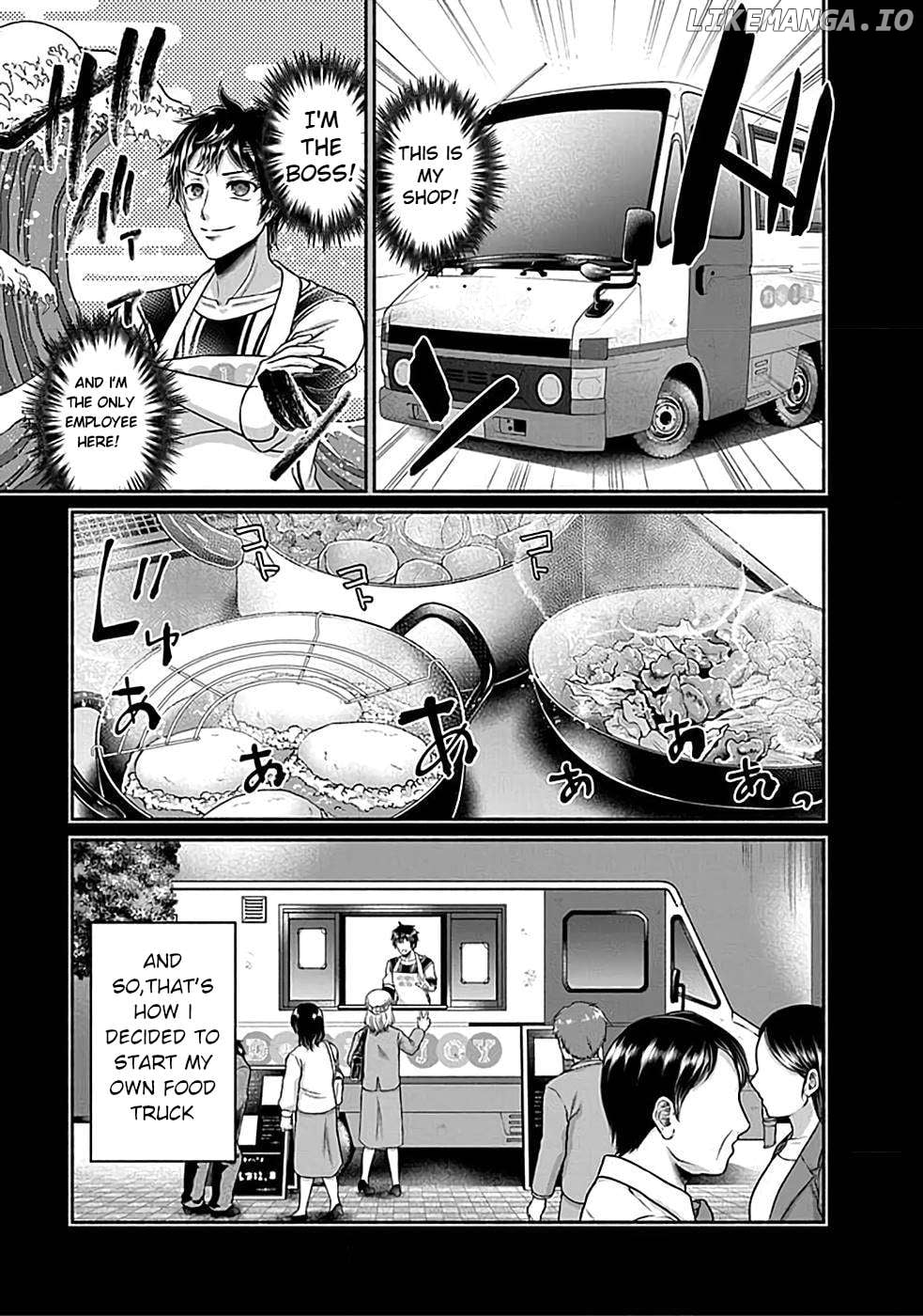 Kitchen Car "Deli-joy" - Shasou Kara Isekai e Umaimono Mitsuyu Hanbaichuu! Chapter 1.1 - page 9