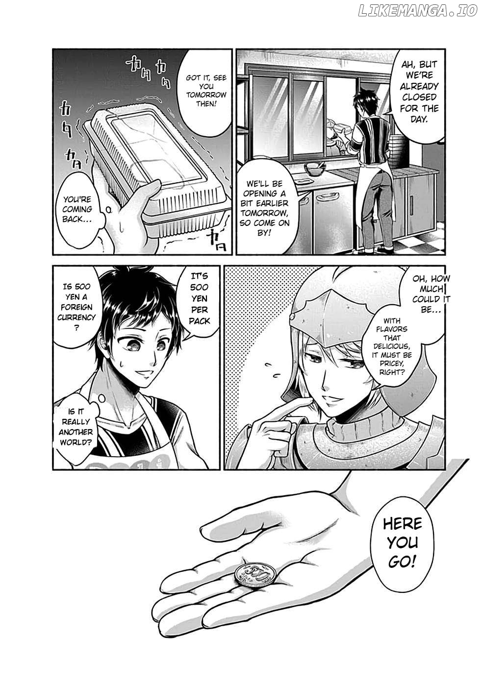 Kitchen Car "Deli-joy" - Shasou Kara Isekai e Umaimono Mitsuyu Hanbaichuu! Chapter 1.2 - page 9