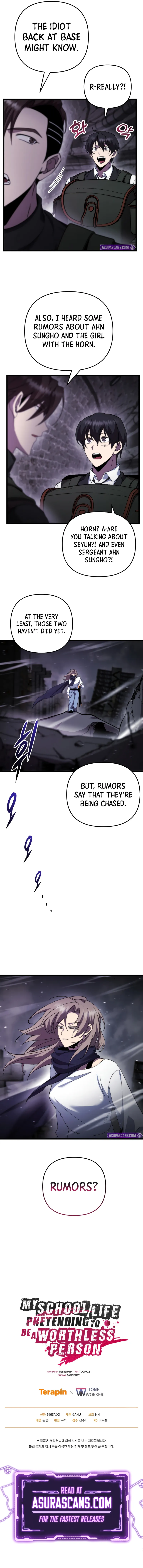 My School Life Pretending To Be a Worthless Person Chapter 100 - page 9