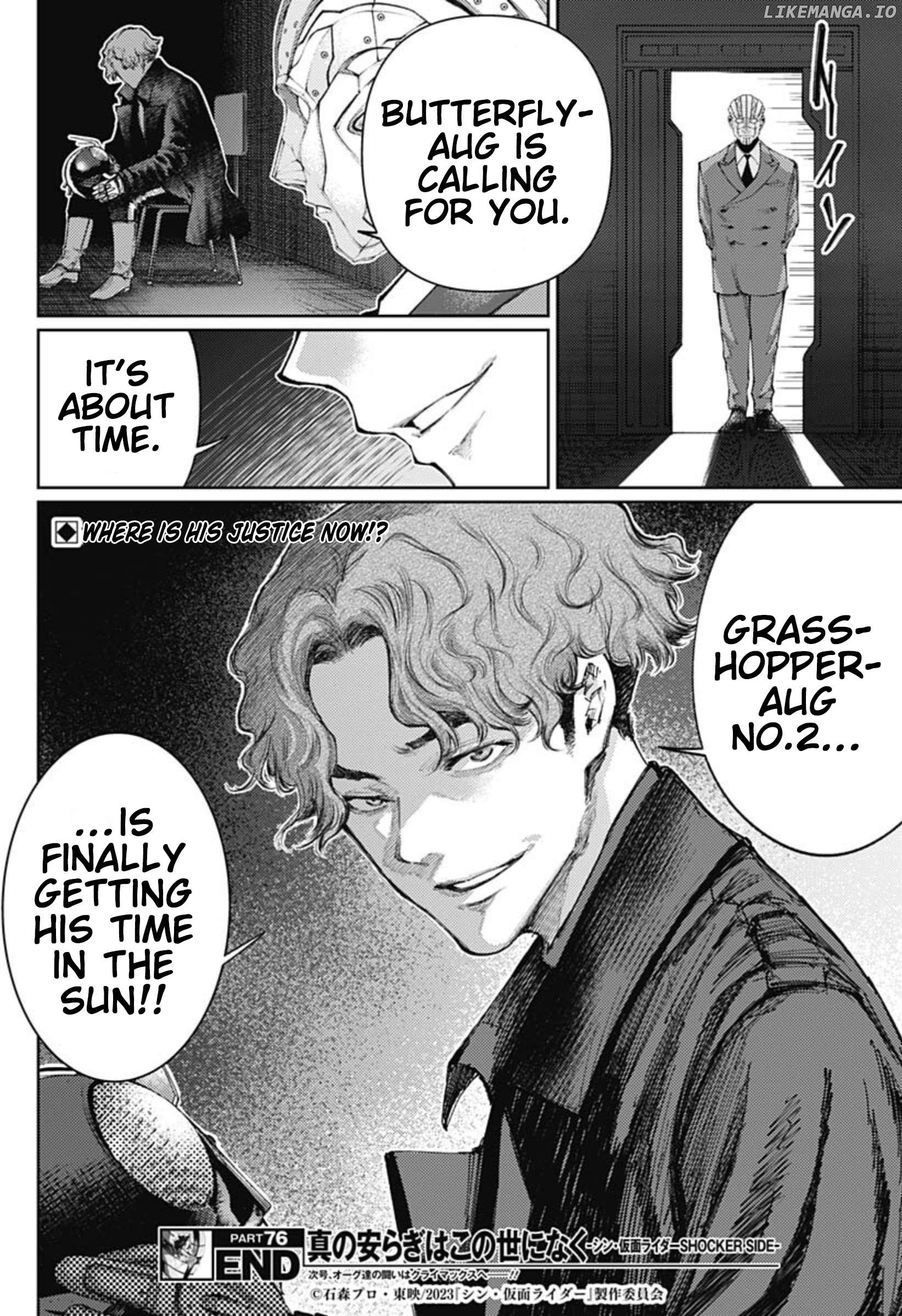 There is no true peace in this world -Shin Kamen Rider SHOCKER SIDE- Chapter 76 - page 18