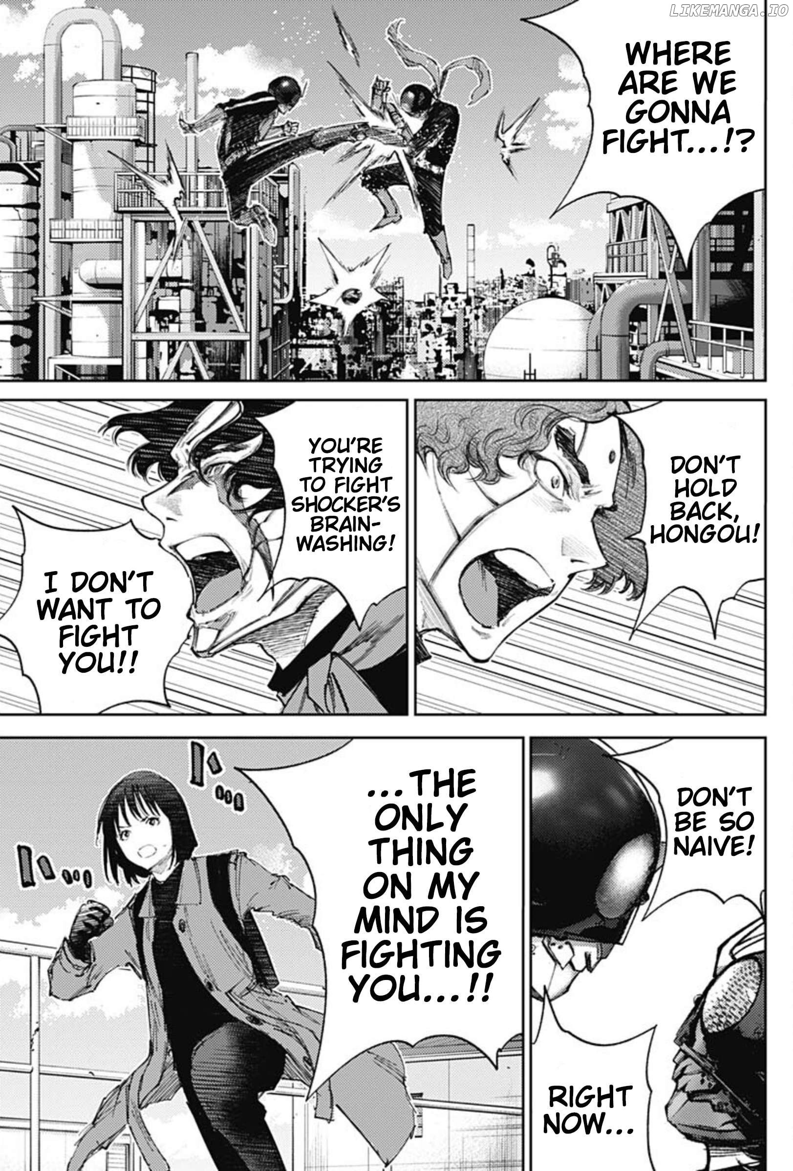 There is no true peace in this world -Shin Kamen Rider SHOCKER SIDE- Chapter 79 - page 17
