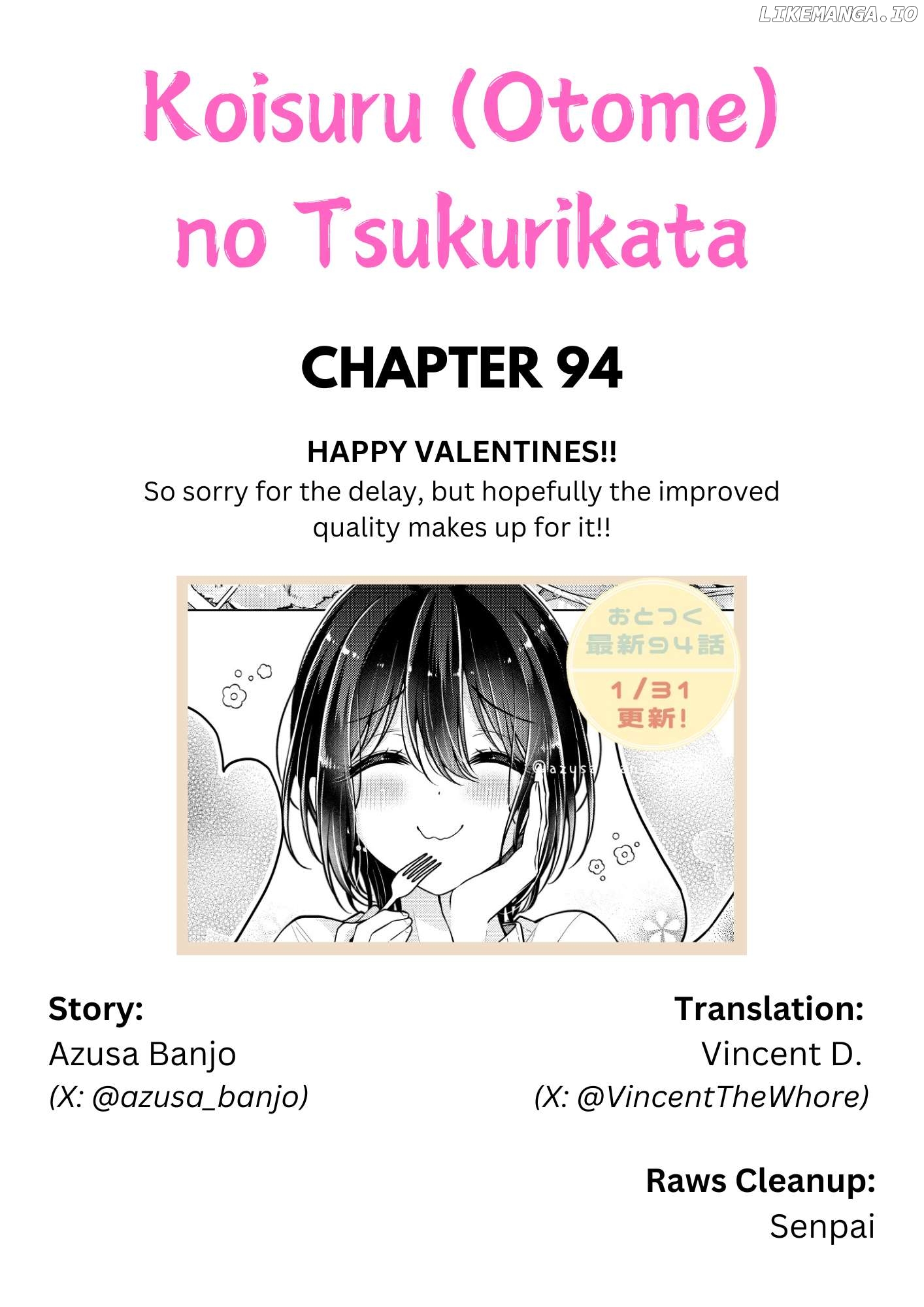 I Turned My Childhood Friend (♂) Into A Girl Chapter 94 - page 1