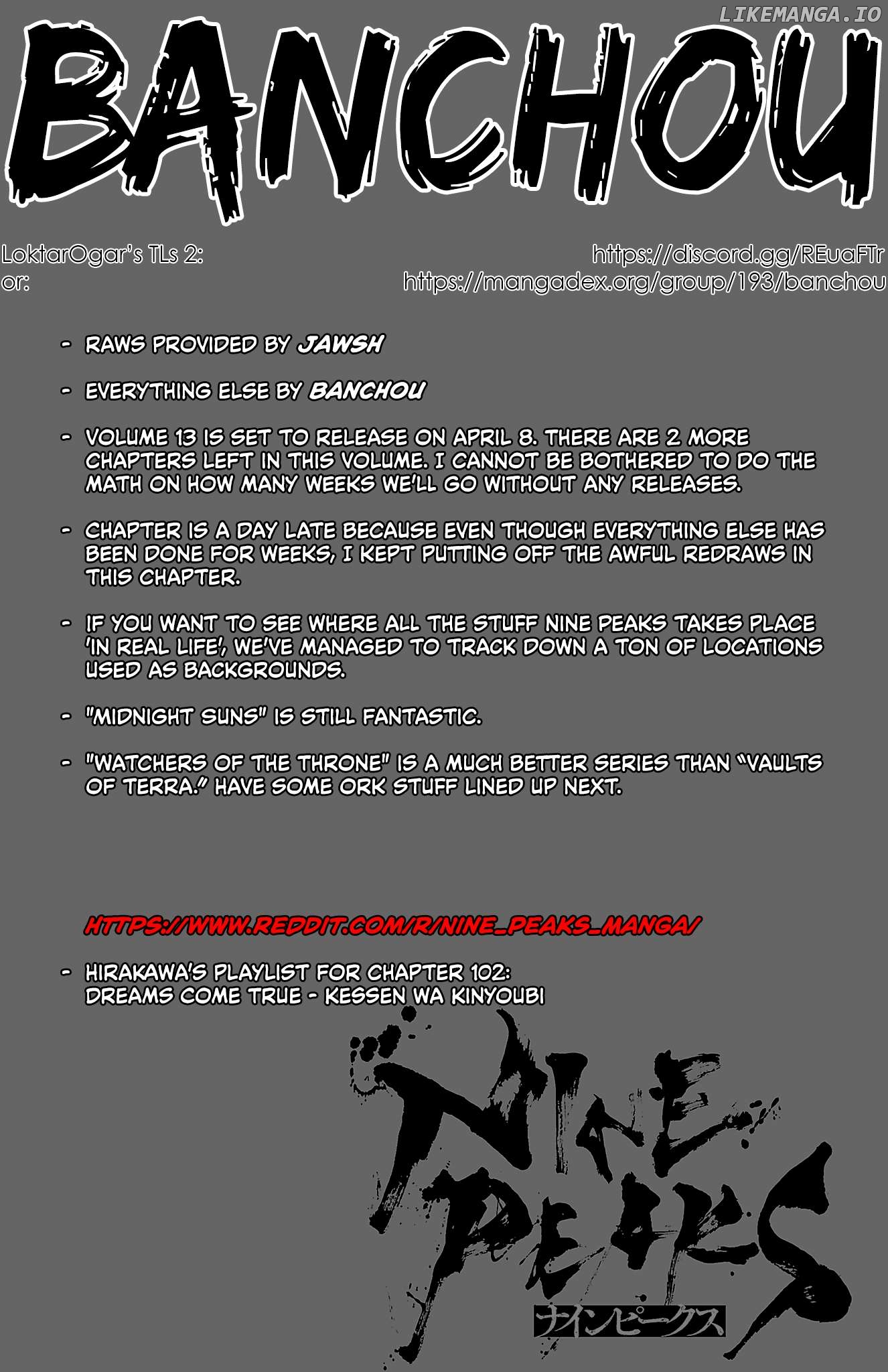 NINE PEAKS Chapter 102 - page 1