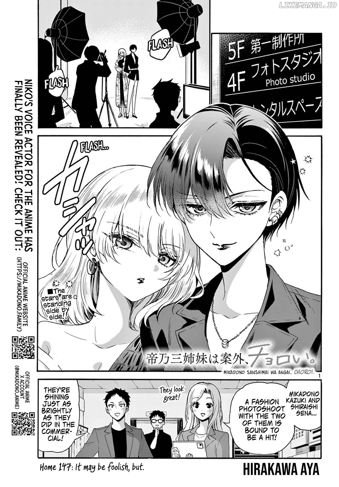 Mikadono Sanshimai Wa Angai, Choroi Chapter 147 - page 1