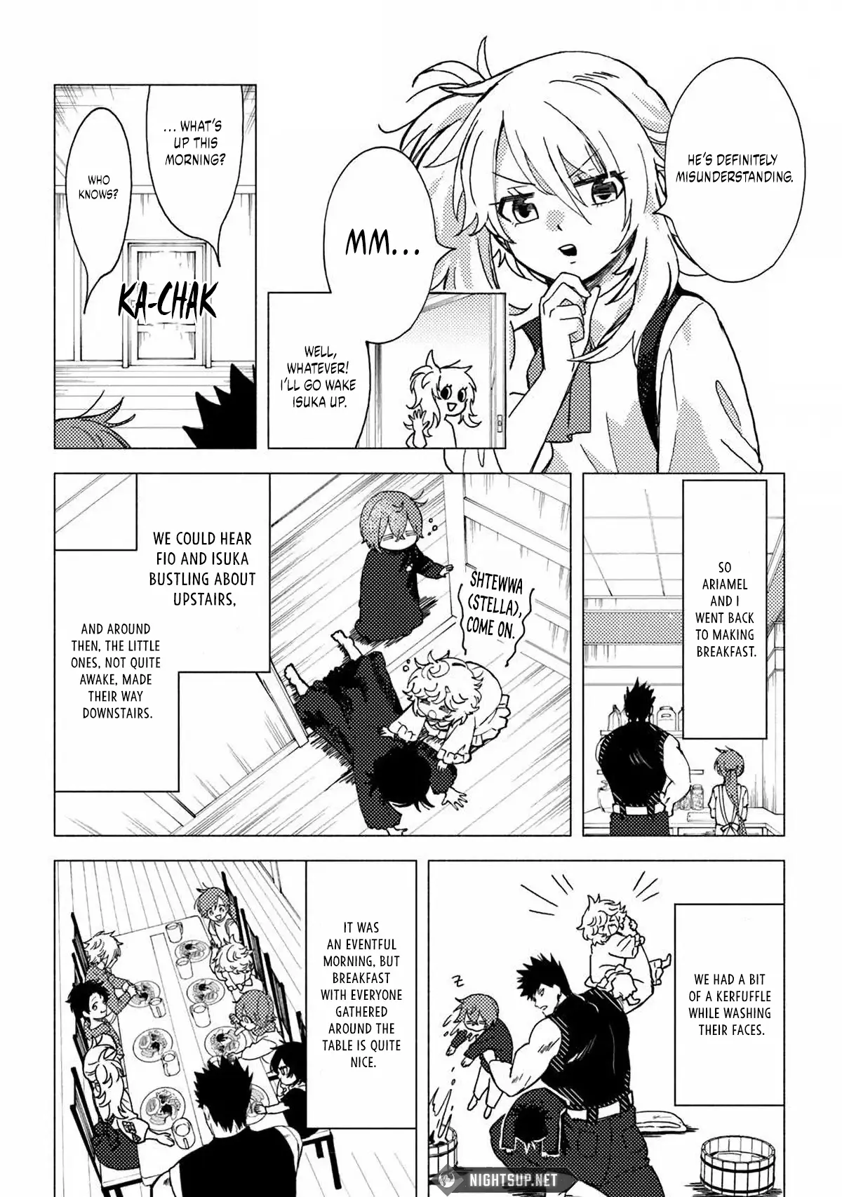 Akuninzura Shita B-Kyuu Boukensha - Shujinkou To Sono Osananajimi-Tachi No Papa Ni Naru Chapter 13.1 - page 5