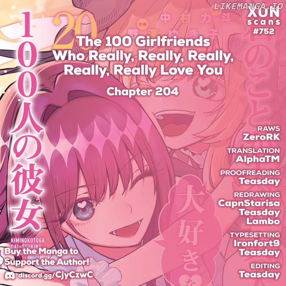 The 100 Girlfriends Who Really, Really, Really, Really, Really Love You Chapter 204 - page 1