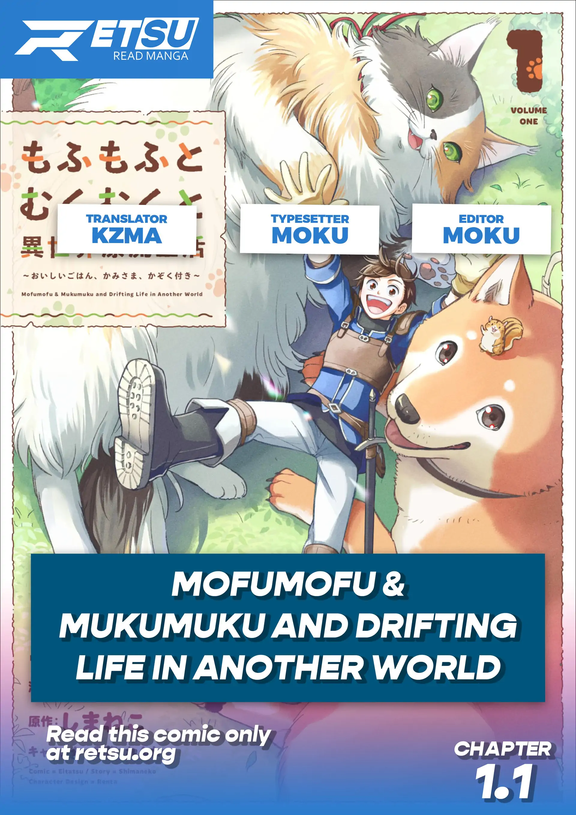 Mofumofu To Mukumuku To Isekai Hyouryuu Seikatsu Chapter 1.1 - page 1