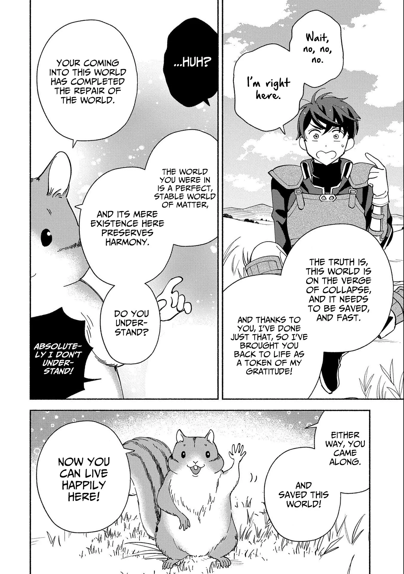 Mofumofu To Mukumuku To Isekai Hyouryuu Seikatsu Chapter 1.1 - page 14