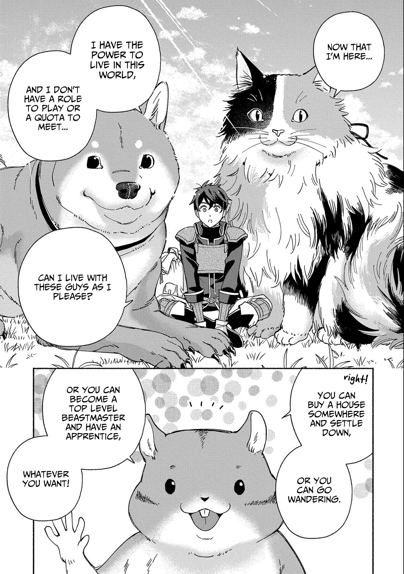 Mofumofu To Mukumuku To Isekai Hyouryuu Seikatsu Chapter 1.3 - page 3