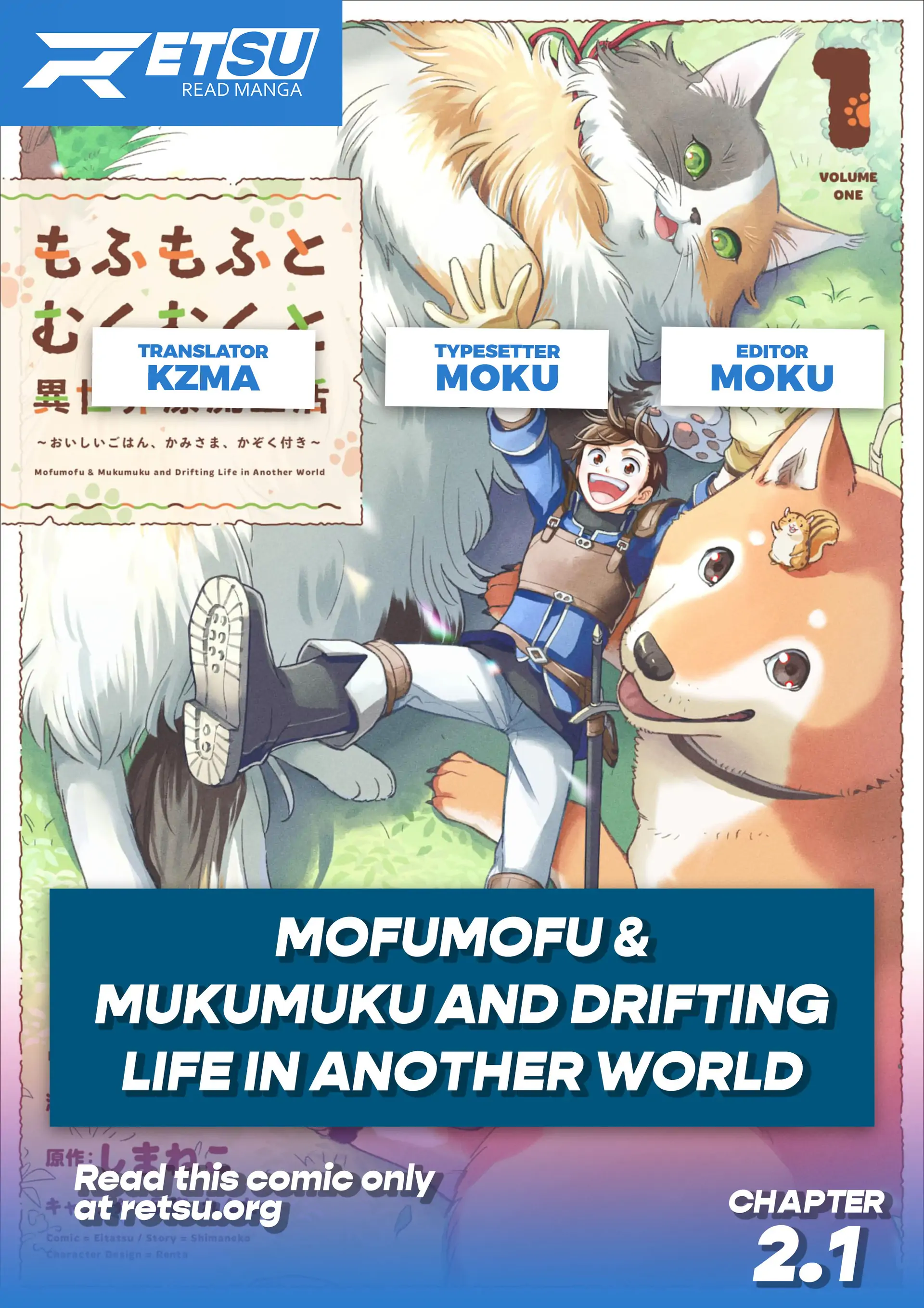 Mofumofu To Mukumuku To Isekai Hyouryuu Seikatsu Chapter 2.1 - page 1