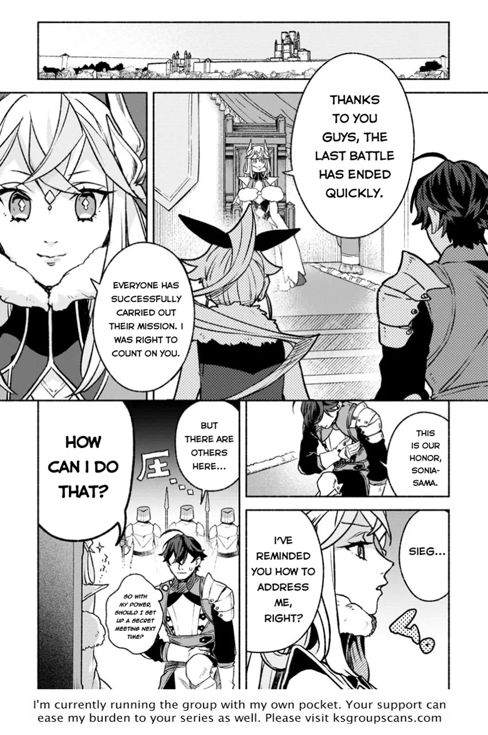 Sono Monban, Saikyou Nitsuki Tsuihou Sareta Bougyo Ryoku 9999 No Senshi, Outo No Monban Toshite Musou Suru Chapter 34.1 - page 10