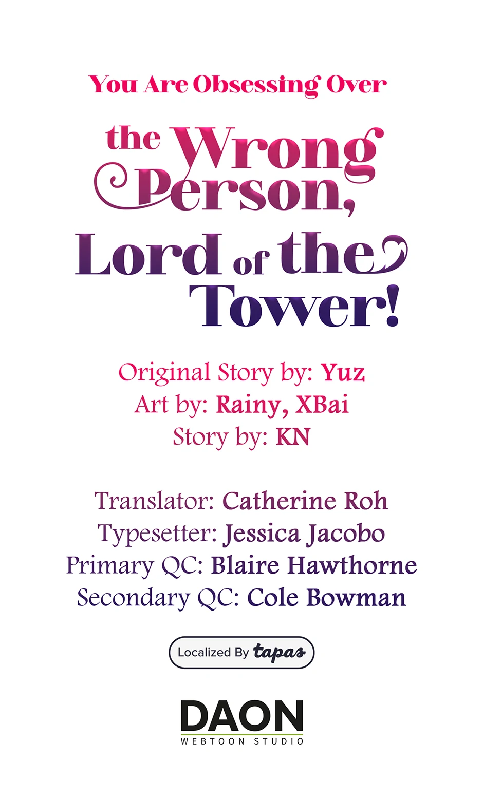 You Are Obsessing Over the Wrong Person, Lord of the Tower! Chapter 65 - page 63