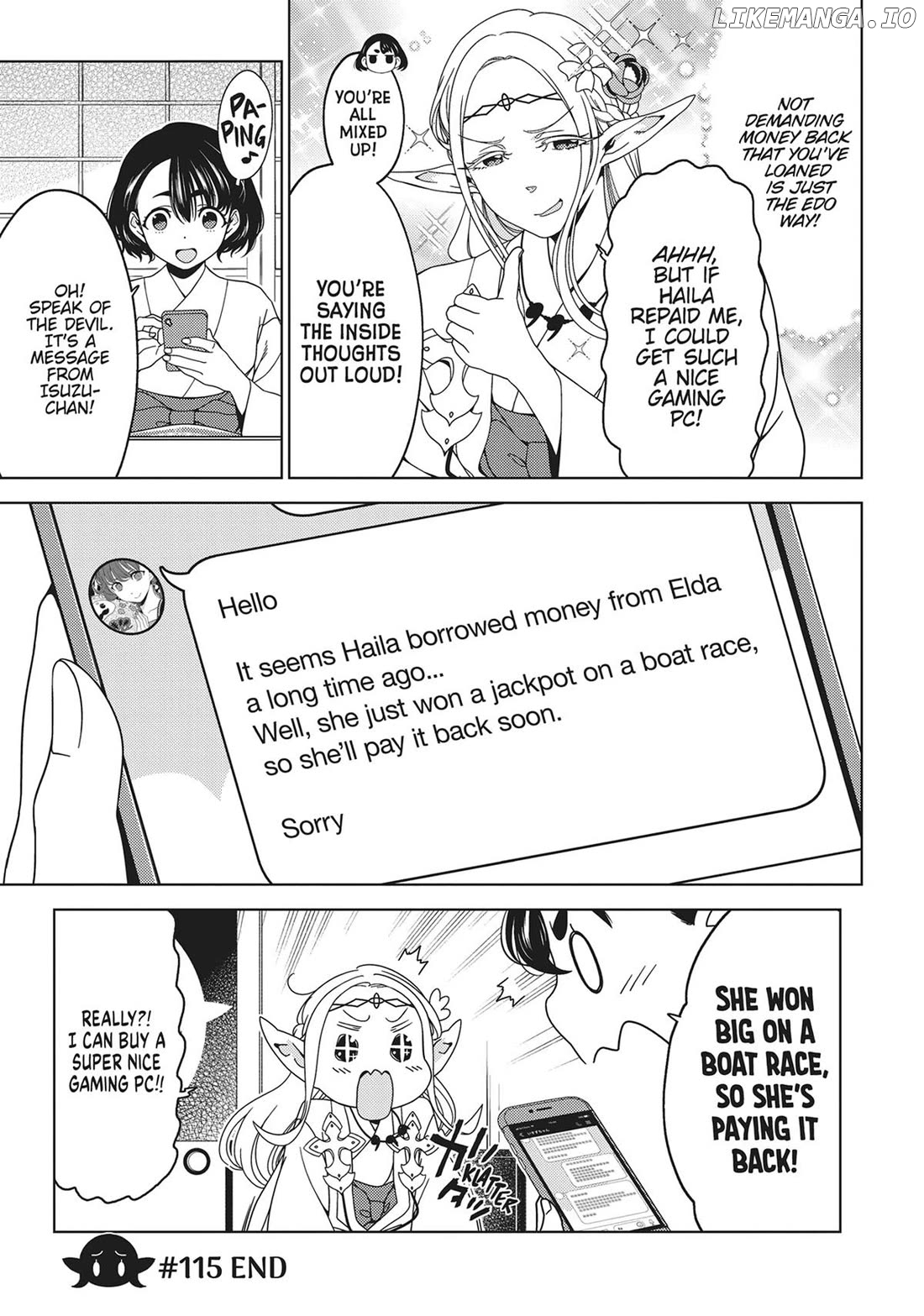 Edomae Elf Chapter 115 - page 9