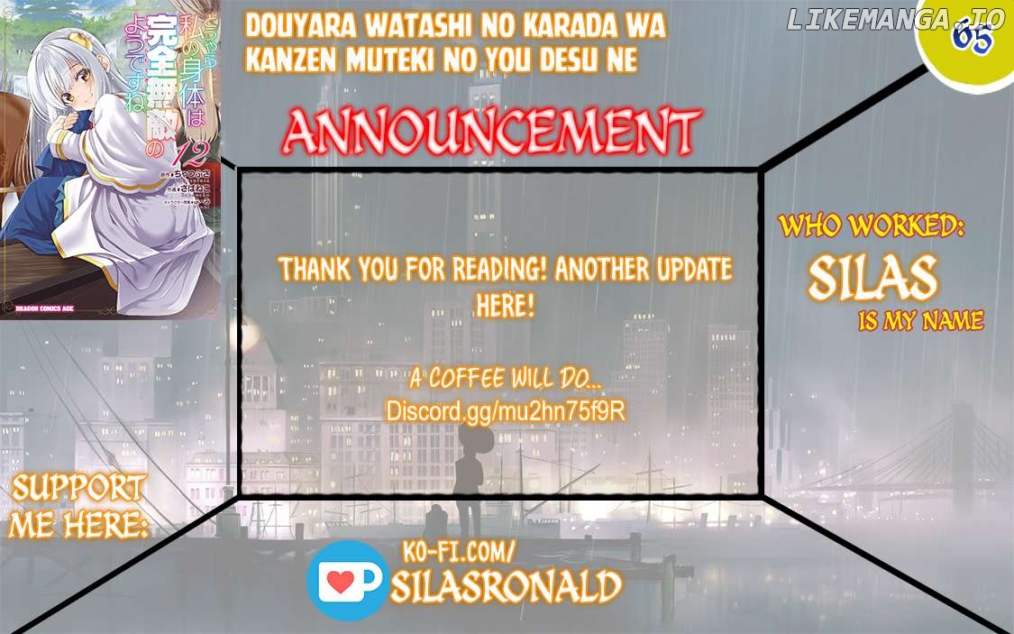 Douyara Watashi No Karada Wa Kanzen Muteki No You Desu Ne Chapter 65 - page 1